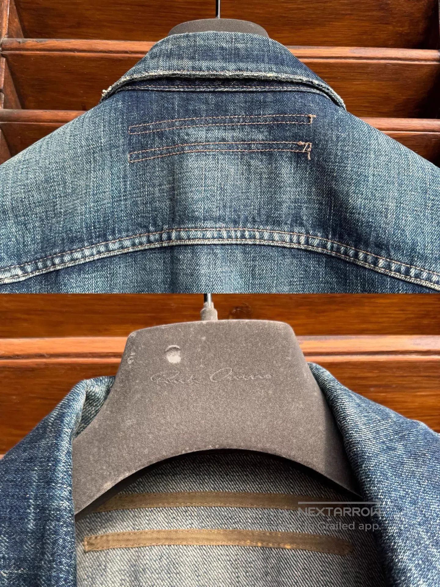 Rick Owens Blue Denim Jacket with Chest Pockets . Size US M / EU 48-50 / 2 - 7 Thumbnail