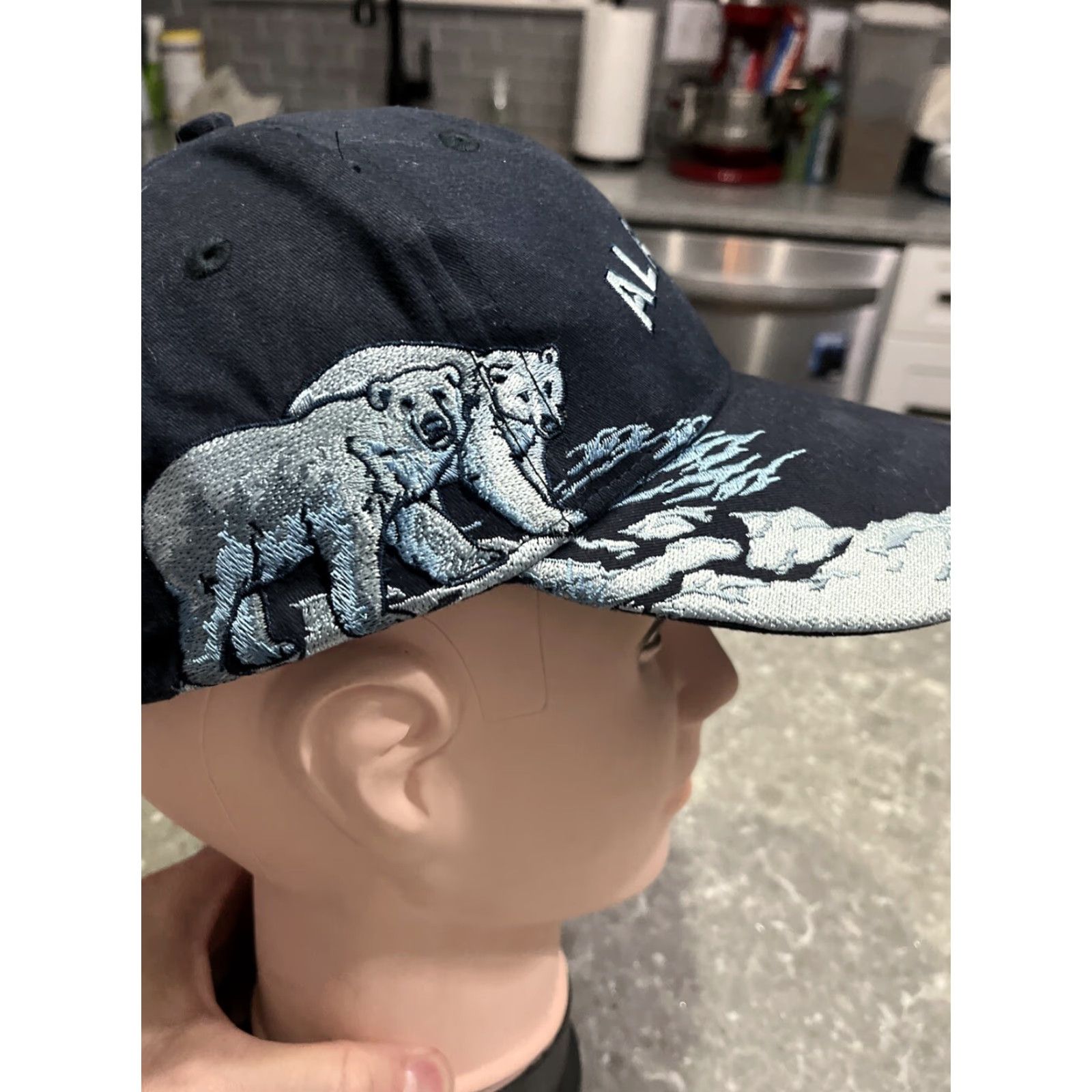 Vintage VINTAGE Artic Circle Enterprises Baseball Cap Blue Embroidered Polar Bears Adjustable Men Canvas Cotton Size ONE SIZE - 5 Thumbnail