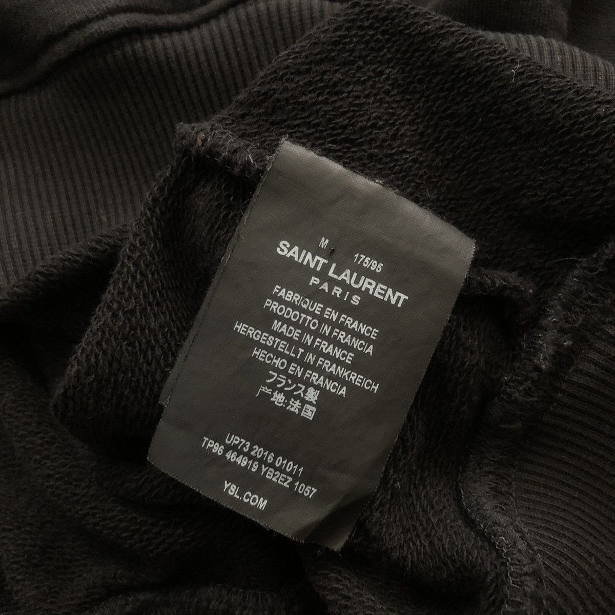 Saint Laurent Paris Saint Laurent Cropped Short Sleeve Logo Sweatshirt Size M / US 6-8 / IT 42-44 - 4 Thumbnail