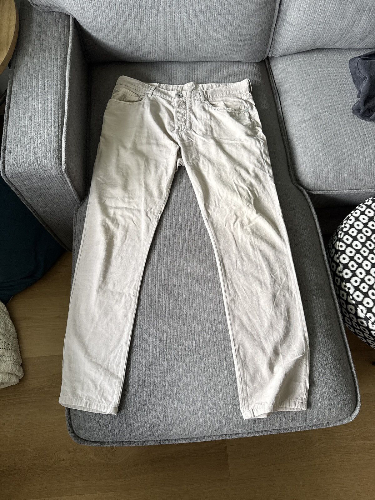 Brunello Cucinelli Brunello cucinelli khaki dress pants Size US 34 / EU 50 - 1 Thumbnail