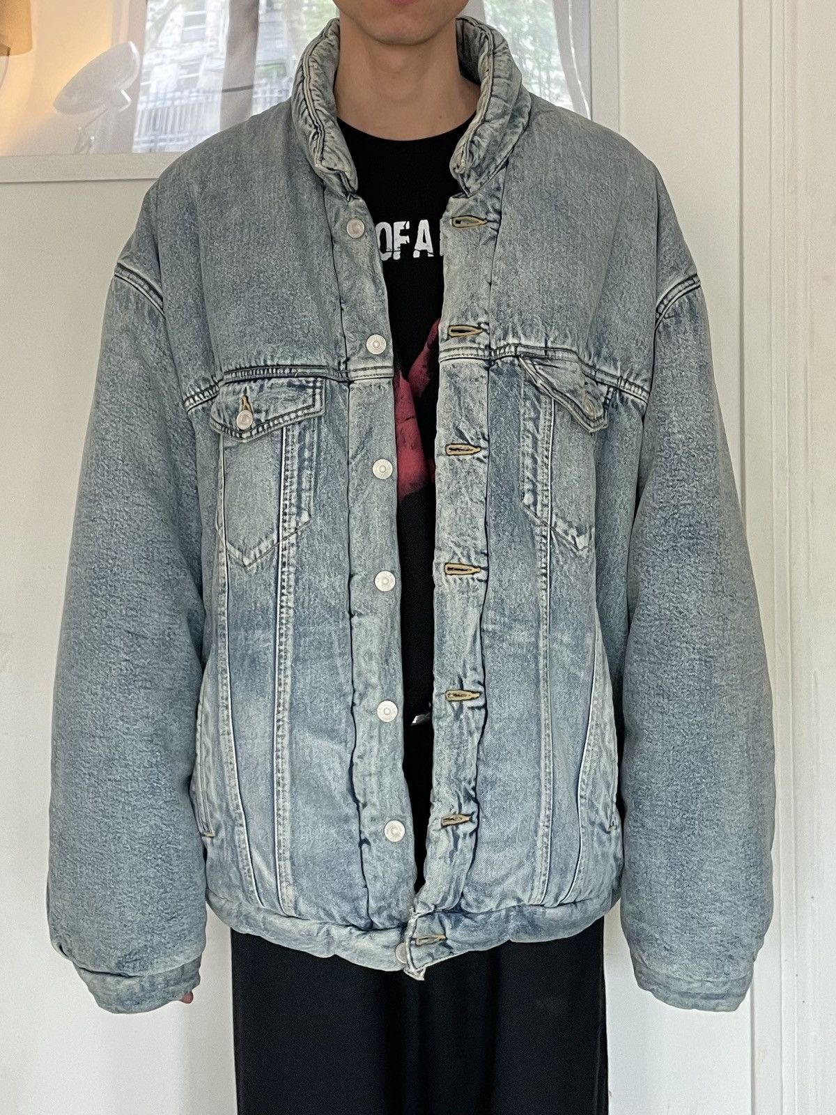 Balenciaga Balenciaga Puffer jean jacket Size US L / EU 52-54 / 3 - 2 Thumbnail