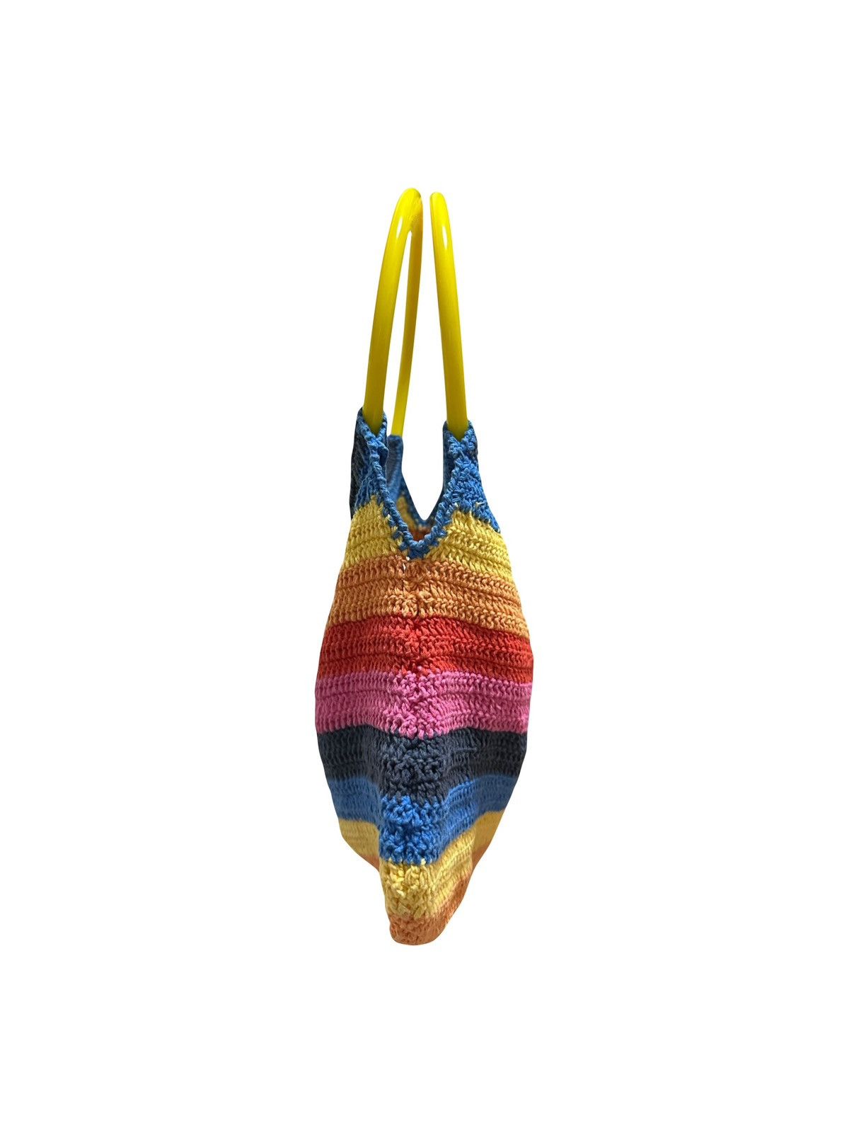 Dolce & Gabbana D&G Rainbow Crochet Plastic Handle Tote Bag Size ONE SIZE - 3 Thumbnail