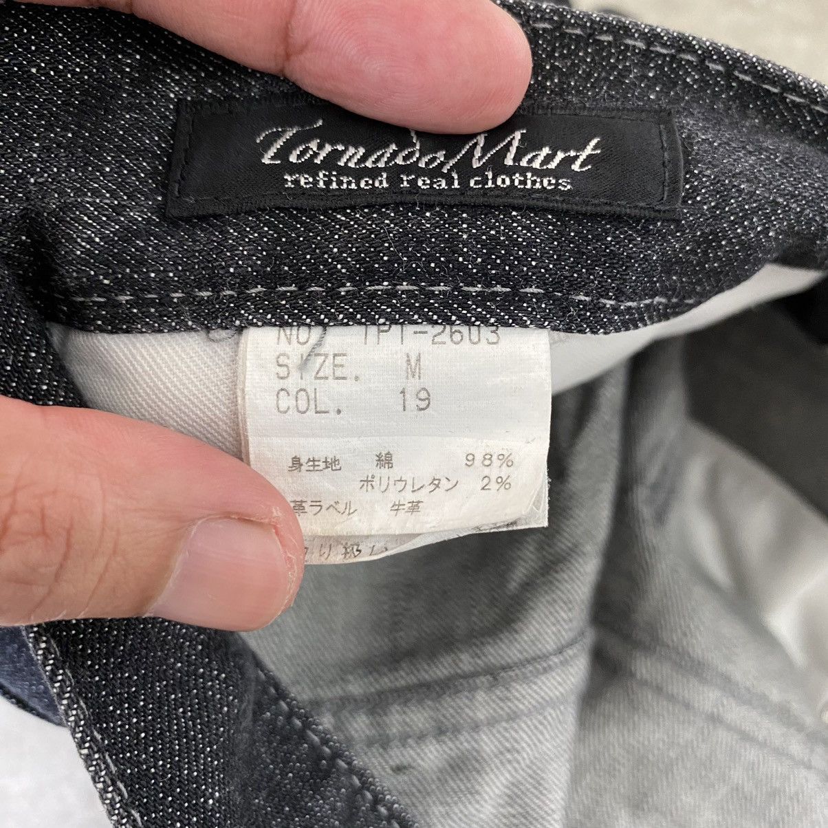 Tornado Mart 2000’s Tornado Mart Made In Japan Curved Leg Denim Jeans Size US 30 / EU 46 - 19 Thumbnail