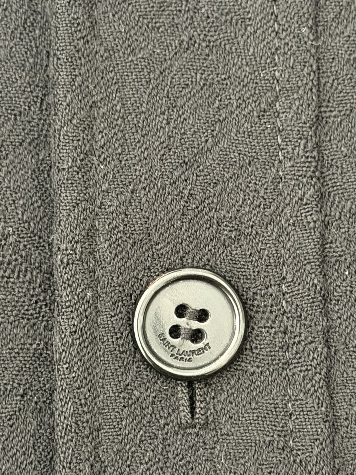 Saint Laurent Paris Saint Laurent 2019SS Runway Dark Jacquard Beaded Jacket Size US S / EU 44-46 / 1 - 5 Thumbnail