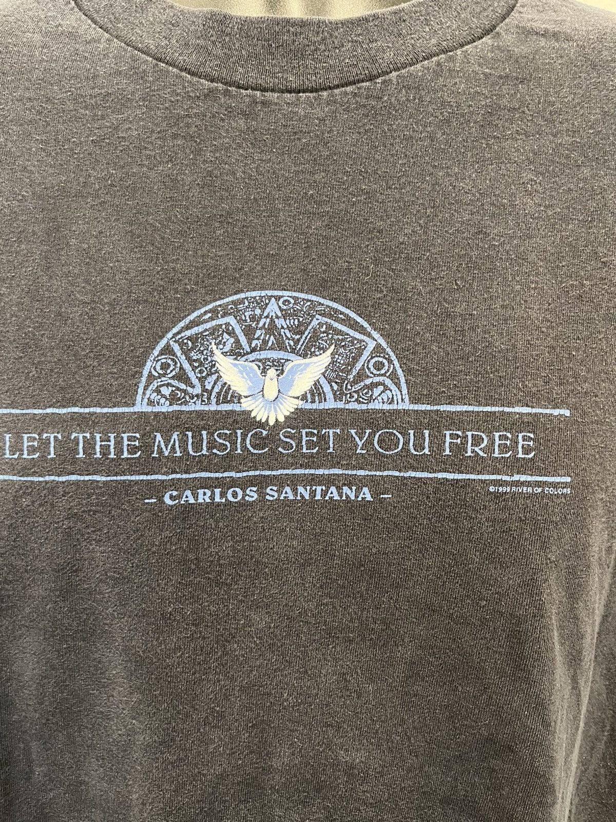 Band Tees × Vintage Carlos Santana shirt let the music set you free vintage 90s Size US L / EU 52-54 / 3 - 3 Thumbnail