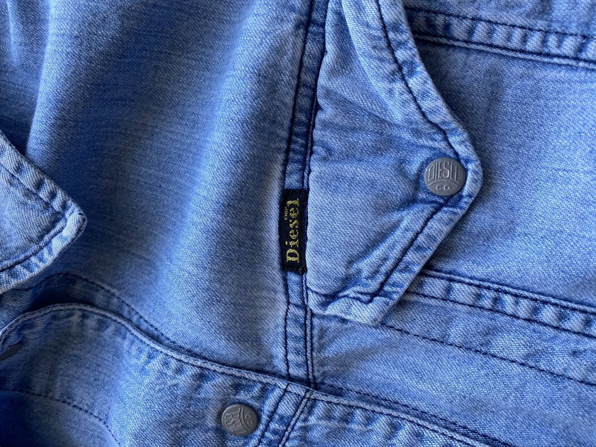 Diesel 🔥90s Diesel Tank top Shirt button up denim rare goth emo Size L / US 10 / IT 46 - 4 Thumbnail