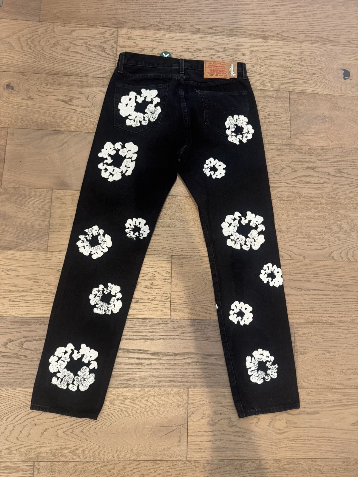 DENIM TEARS × Levi's Denim Tears Cotton Wreath Levi’s 501 – Black (W32) Size US 32 / EU 48 - 7 Thumbnail