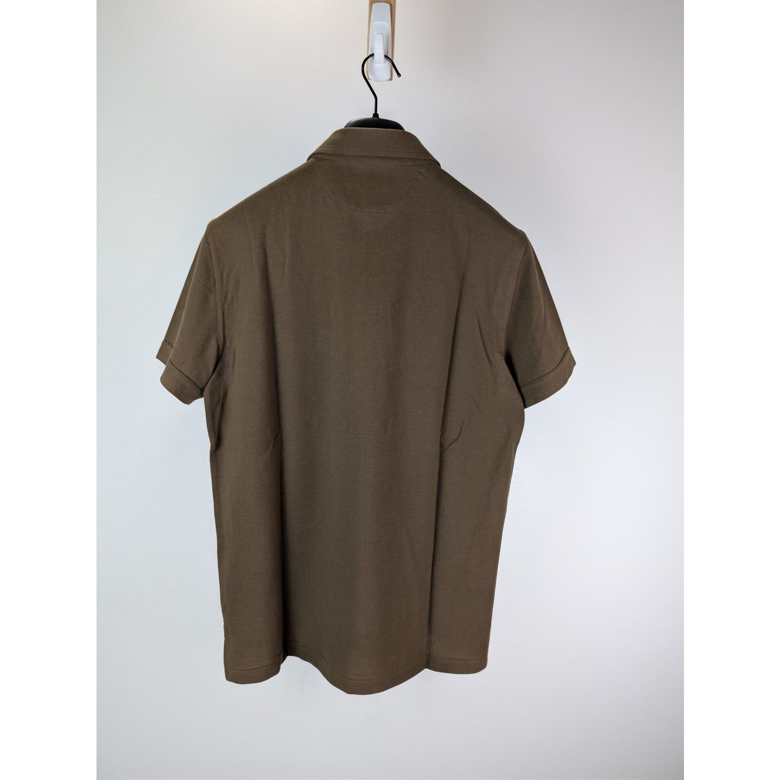 Tom Ford o1rshd1 Cotton Pique Polo Shirt in Brown Size US M / EU 48-50 / 2 - 9 Thumbnail
