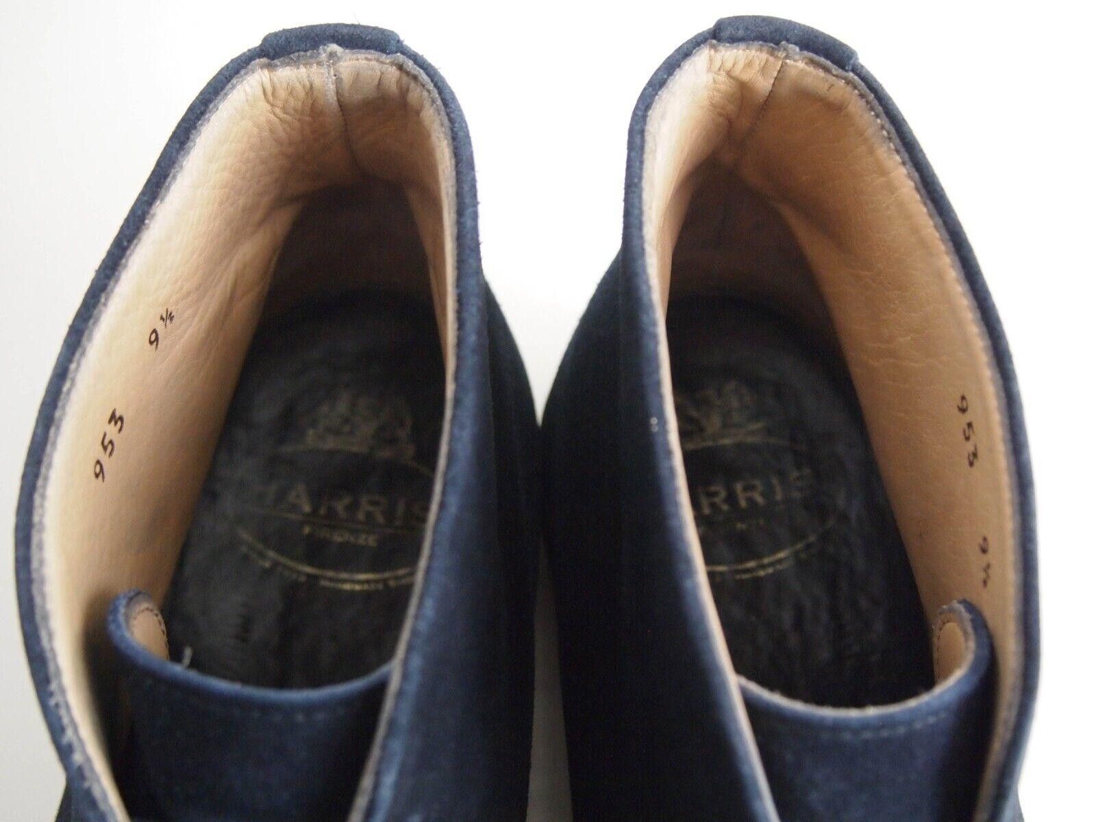 Designer Harris Firenze Chukka Boots Blue Suede Mens US 10.5 EU 43.5 Size US 10.5 / EU 43-44 - 11 Thumbnail