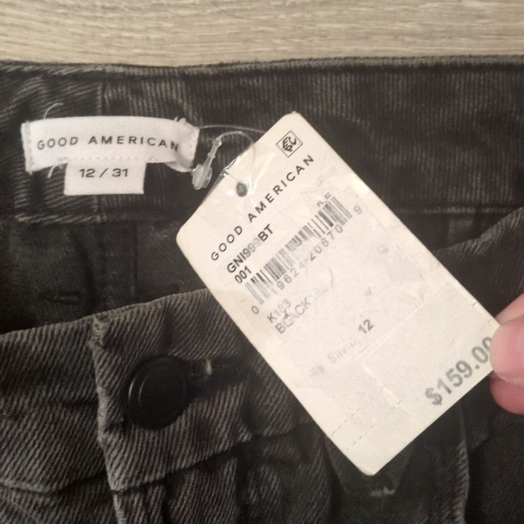 Good American Good American black good 90's jeans size 12/31 Size 34" / US 12 / IT 48 - 3 Thumbnail