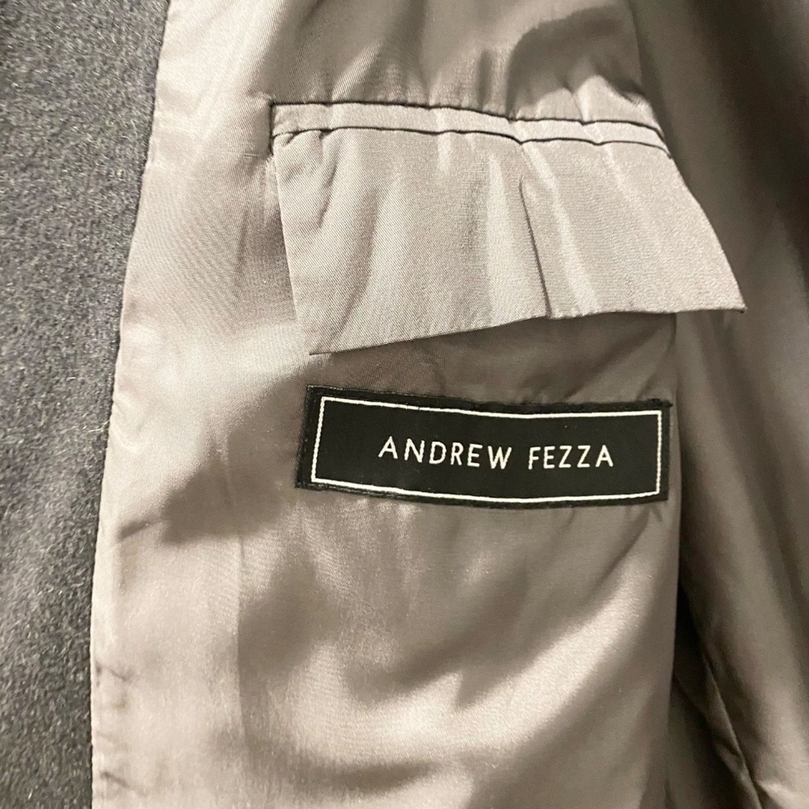 Andrew Fezza Andrew Fezza Men's Italian Cashmere Overcoat Full - 48R Size US XL / EU 56 / 4 - 6 Thumbnail