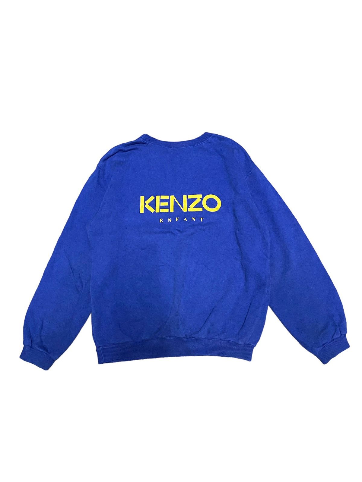 Kenzo × Vintage Vintage Kenzo Enfant Spellout Kenzo Sweatshirt Size US S / EU 44-46 / 1 - 1 Thumbnail