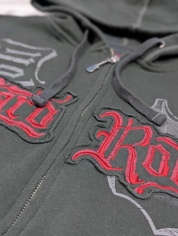 Hard Rock Cafe Rare Vintage Zip Hoodie Hard Rock Affliction opium y2k 90s Size US L / EU 52-54 / 3 - 4 Thumbnail