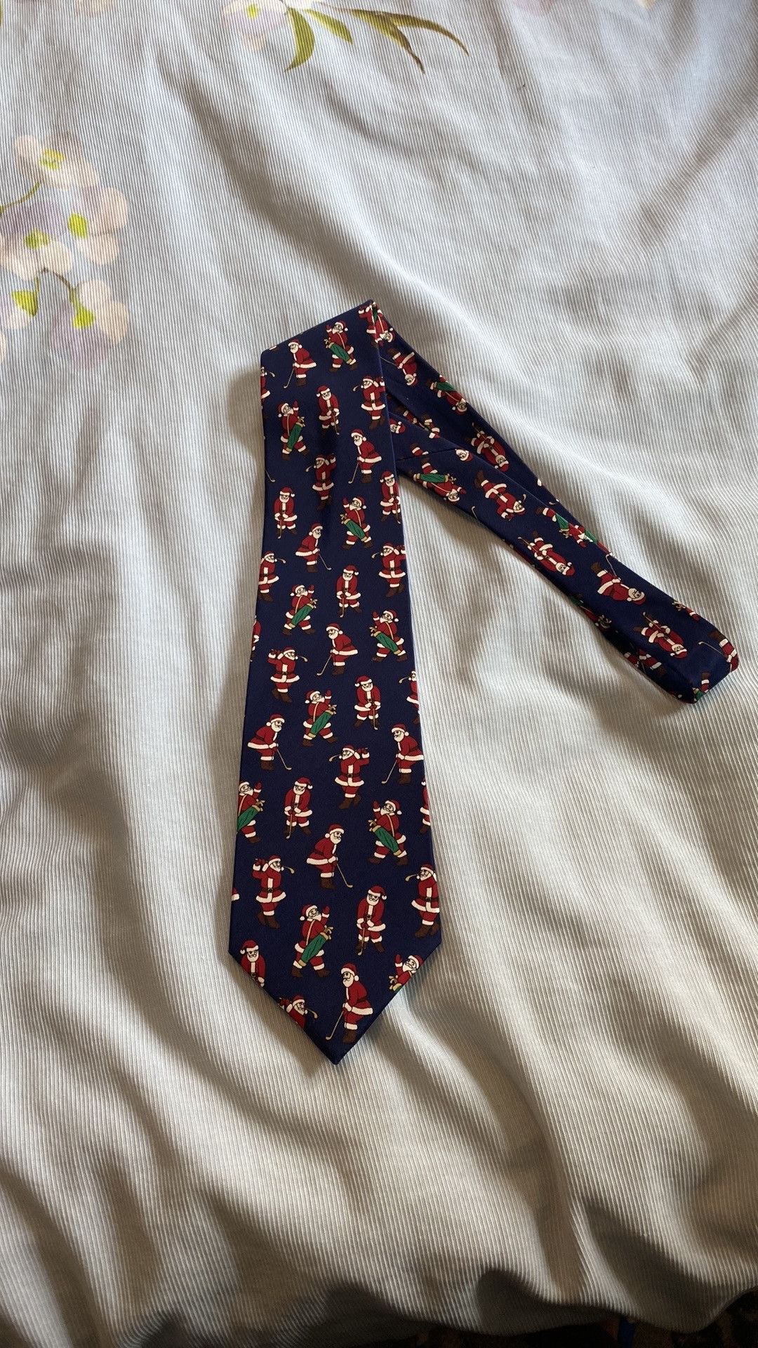 John Henry John Henry Santa Claus playing golf tie Size ONE SIZE - 1 Thumbnail