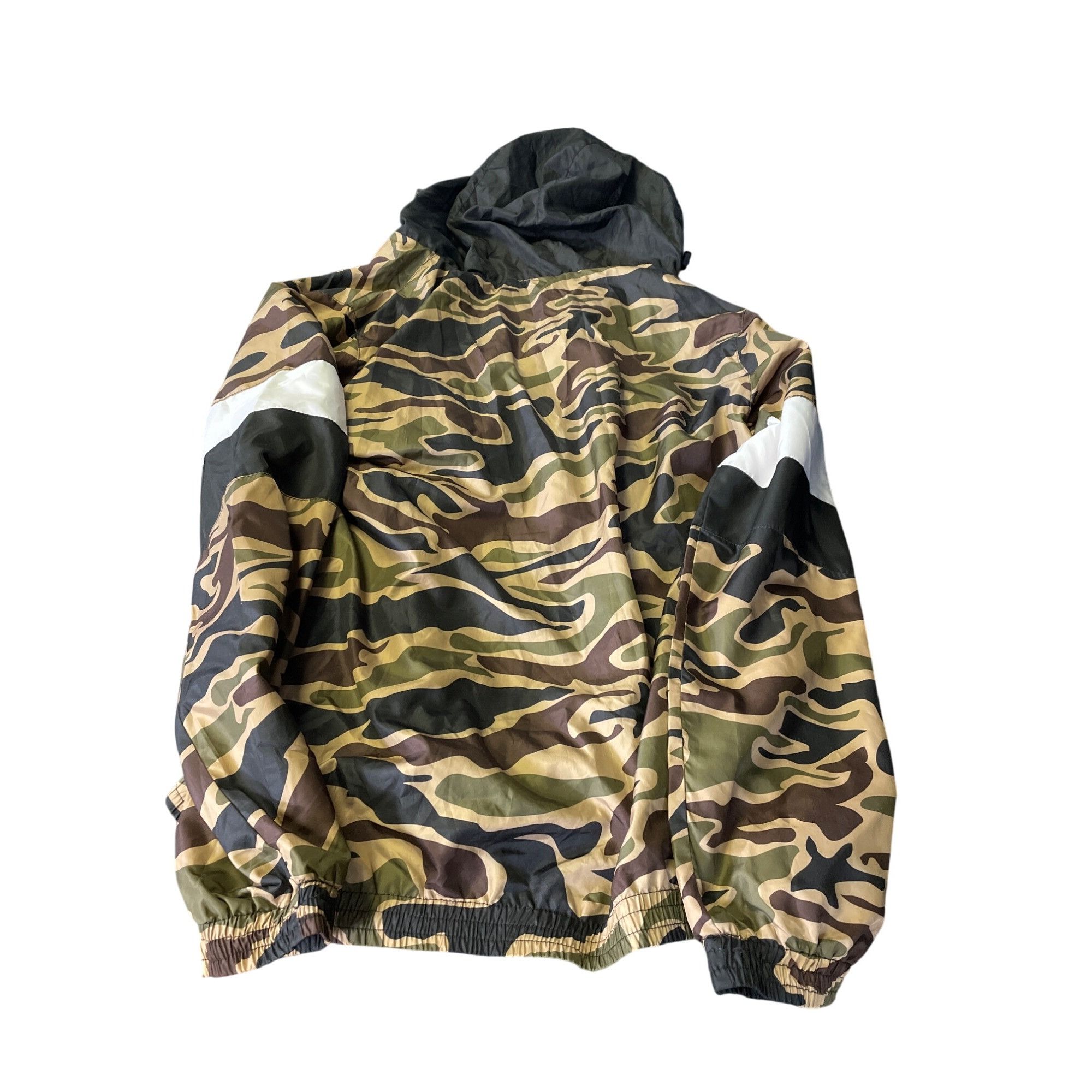 Parish Nation Parish Nation PN Mens Black & White Camo Windbreaker Hoodie Size US L / EU 52-54 / 3 - 12 Thumbnail