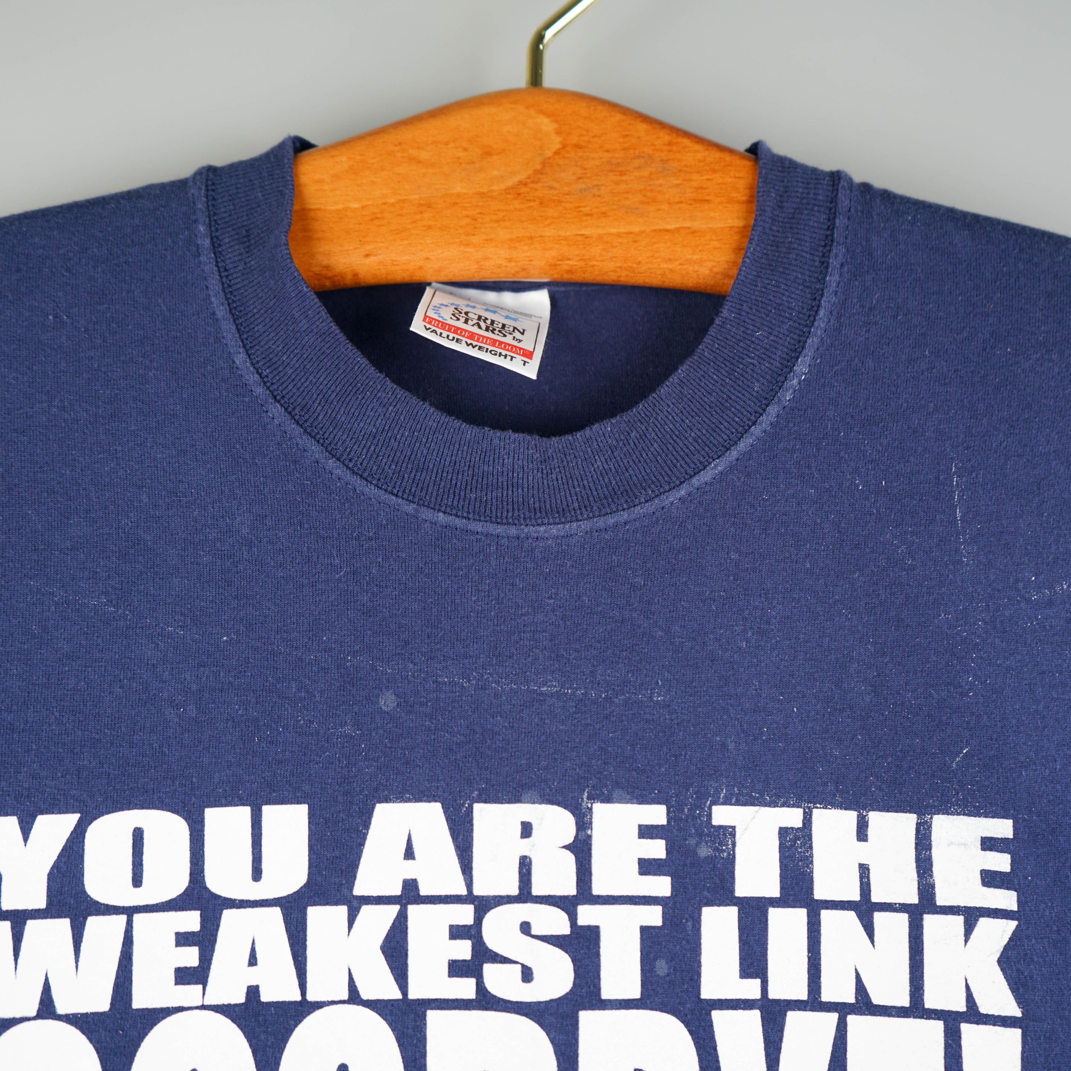 Vintage Vintage 1999 The Weakest Link Show T-Shirt Size US L / EU 52-54 / 3 - 5 Thumbnail