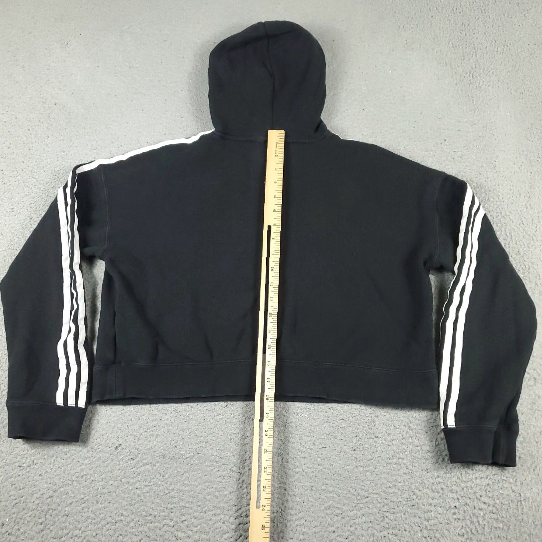Adidas Adidas Hoodie Womens Medium Black Pullover Mock Neck Sweatshirt Activewear Sports Size M / US 6-8 / IT 42-44 - 6 Thumbnail