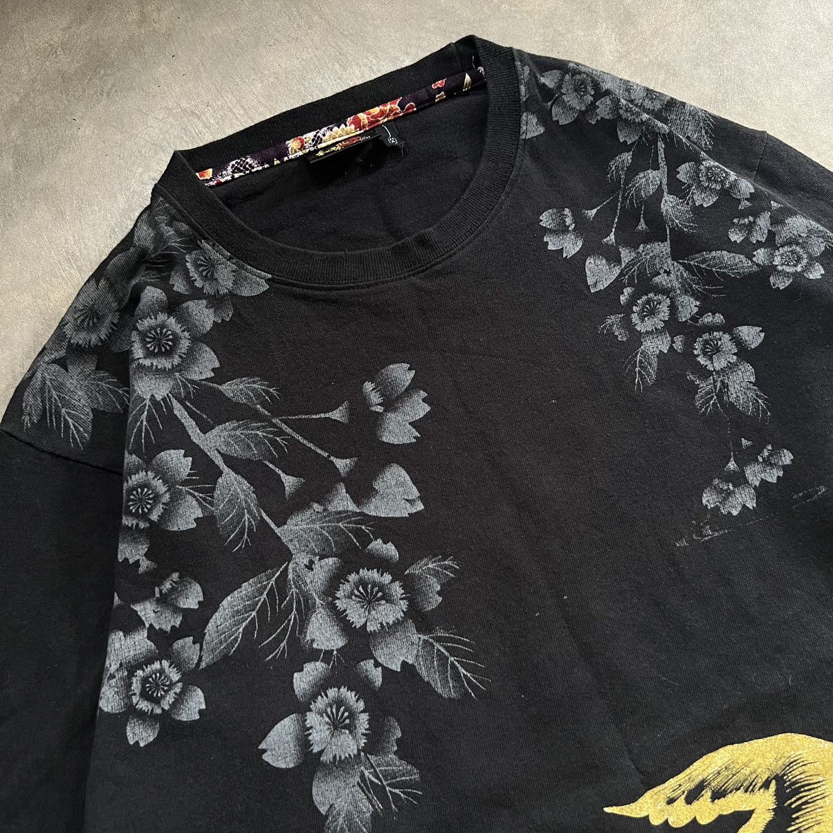 Bullet Noise 2000s Bullet Noise Karakuri Style Gold Koi Longsleeve Shirt Size US M / EU 48-50 / 2 - 5 Thumbnail