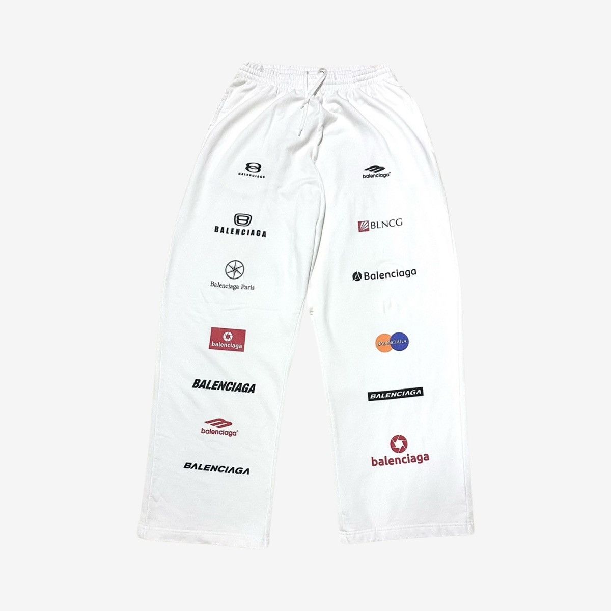 image of Balenciaga Fw23 Top League Sweatpants White Sz.m, Men's (Size 32)