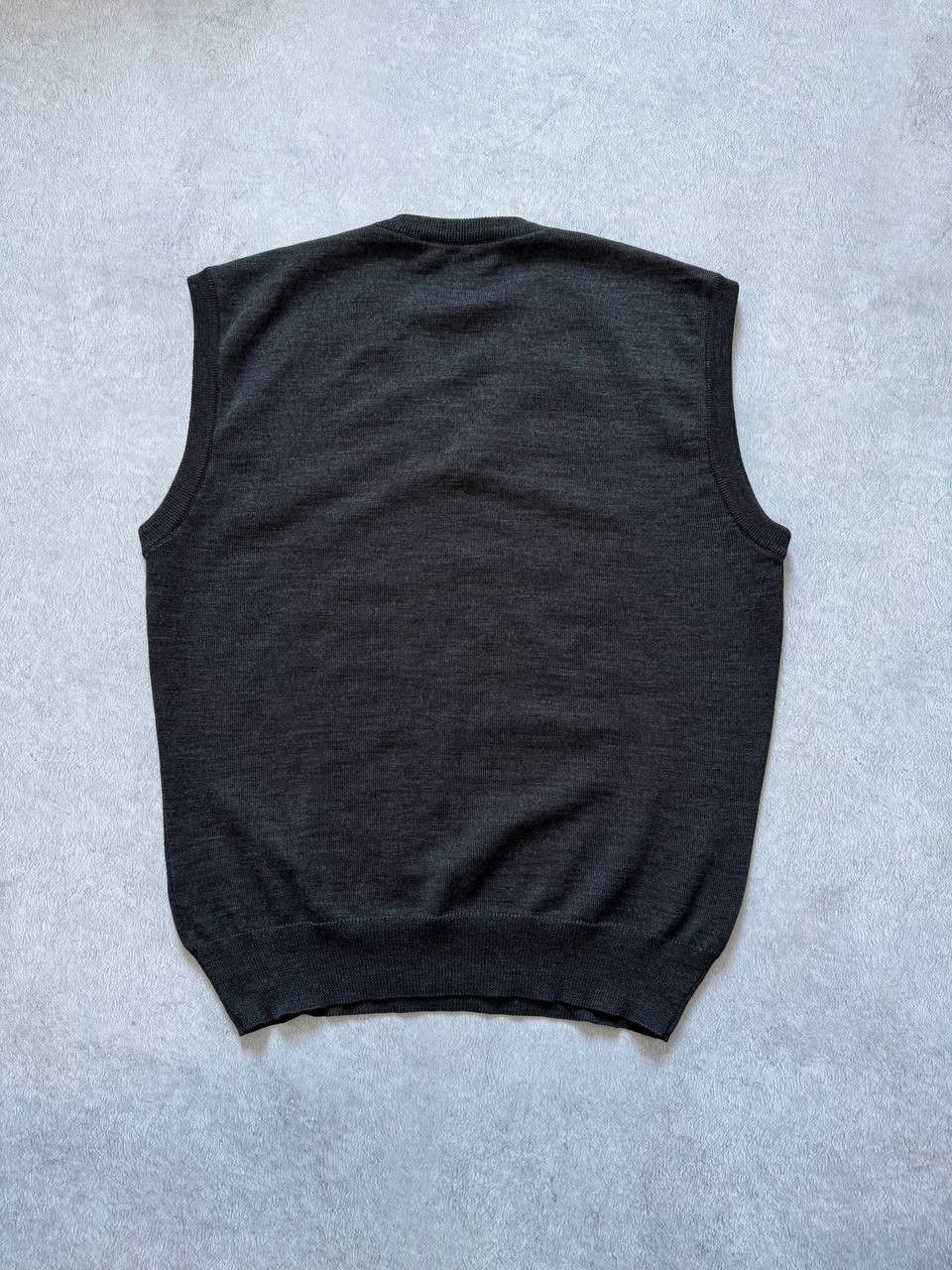 Burberry Vintage Burberrys Wool Knit Vest Sweater V-Neck Size US M / EU 48-50 / 2 - 2 Thumbnail