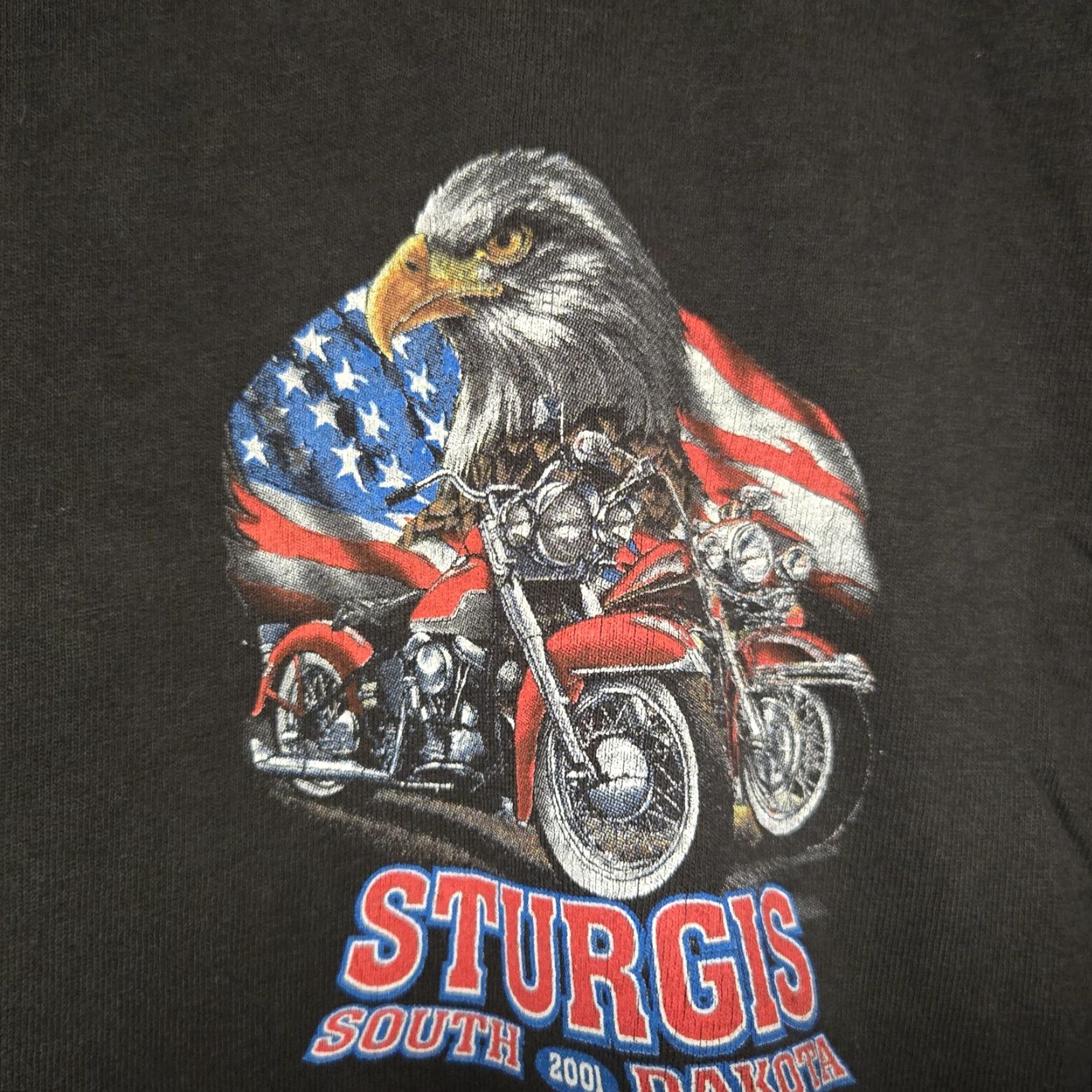 Vintage VINTAGE Sturgis T-Shirt Men's XL Black 2000-2009 Motorcycle Mount Rushmore South Dakota Size US XL / EU 56 / 4 - 7 Thumbnail