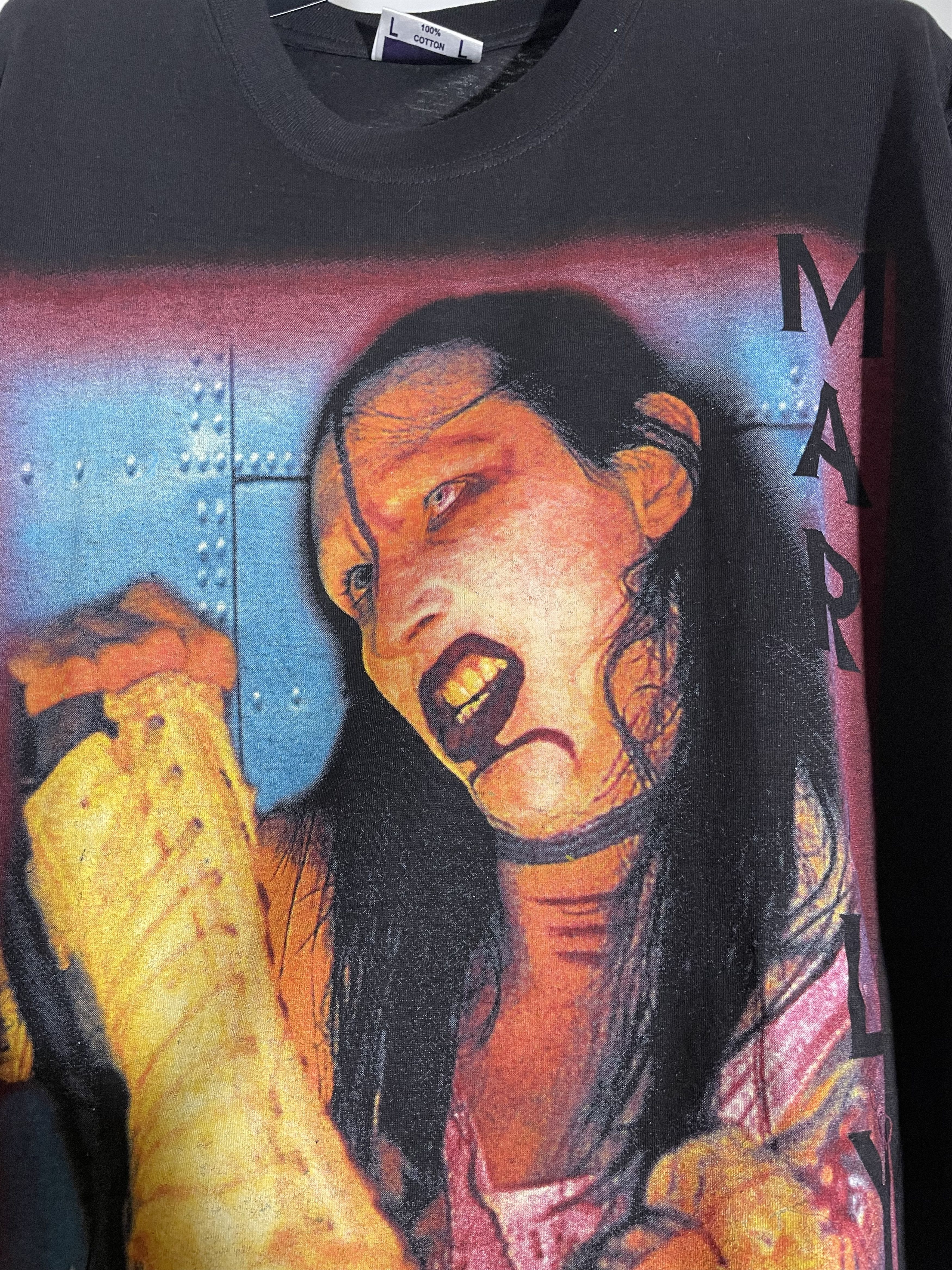 Marilyn Manson Vintage Marilyn Manson Antichrist Superstar 90’s tee Size US L / EU 52-54 / 3 - 4 Thumbnail