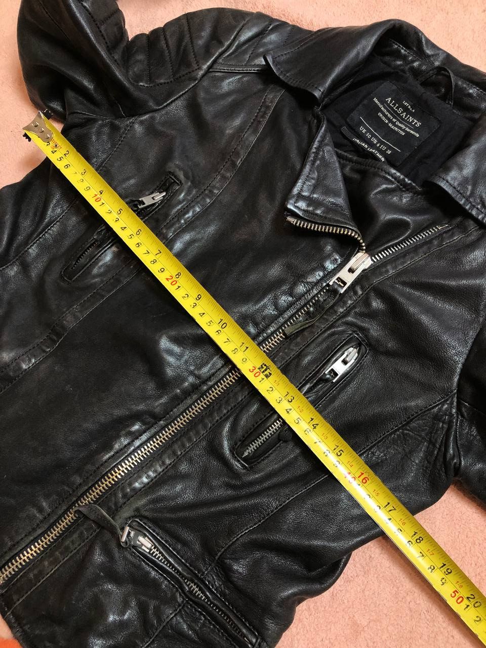 Allsaints Vintage Allsaints Black Leather Jacket Size 6 Size M / US 6-8 / IT 42-44 - 14 Thumbnail