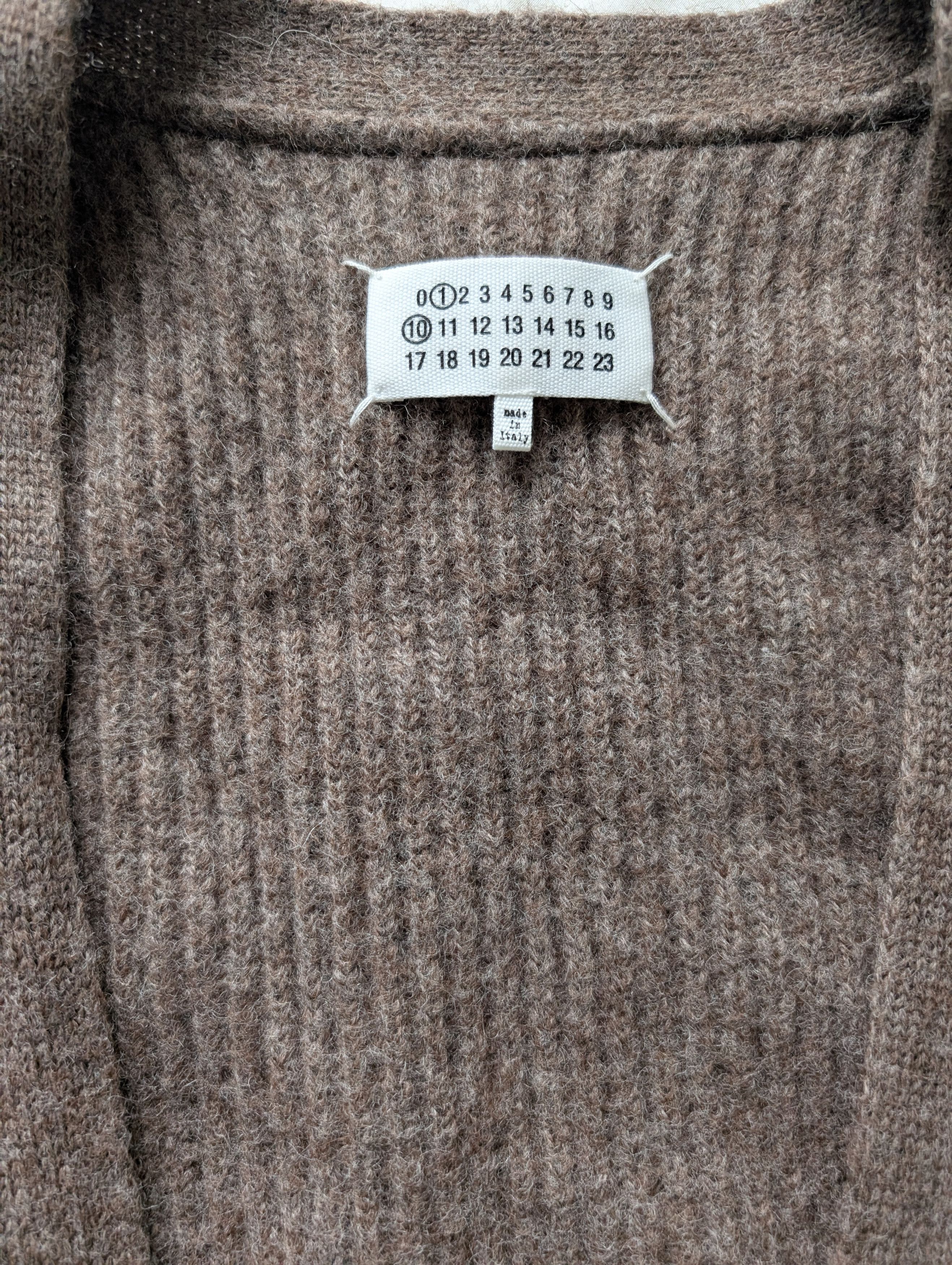 Maison Margiela Maison Margiela Brown Mohair Cardigan Size US S / EU 44-46 / 1 - 2 Thumbnail