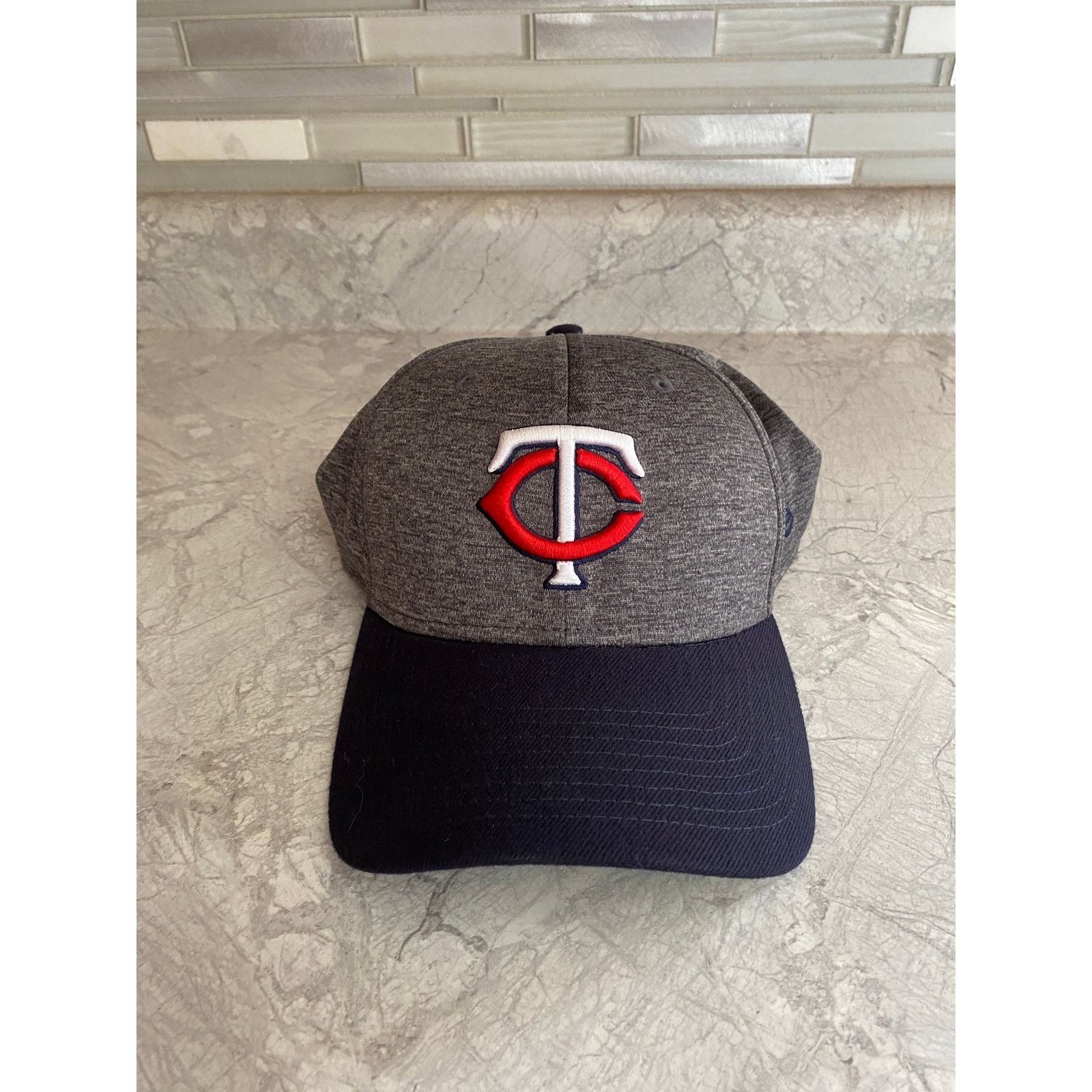 New Era Minnesota Twins Gray and Blue New Era Stretch Fit Hat M/L Size ONE SIZE - 2 Thumbnail