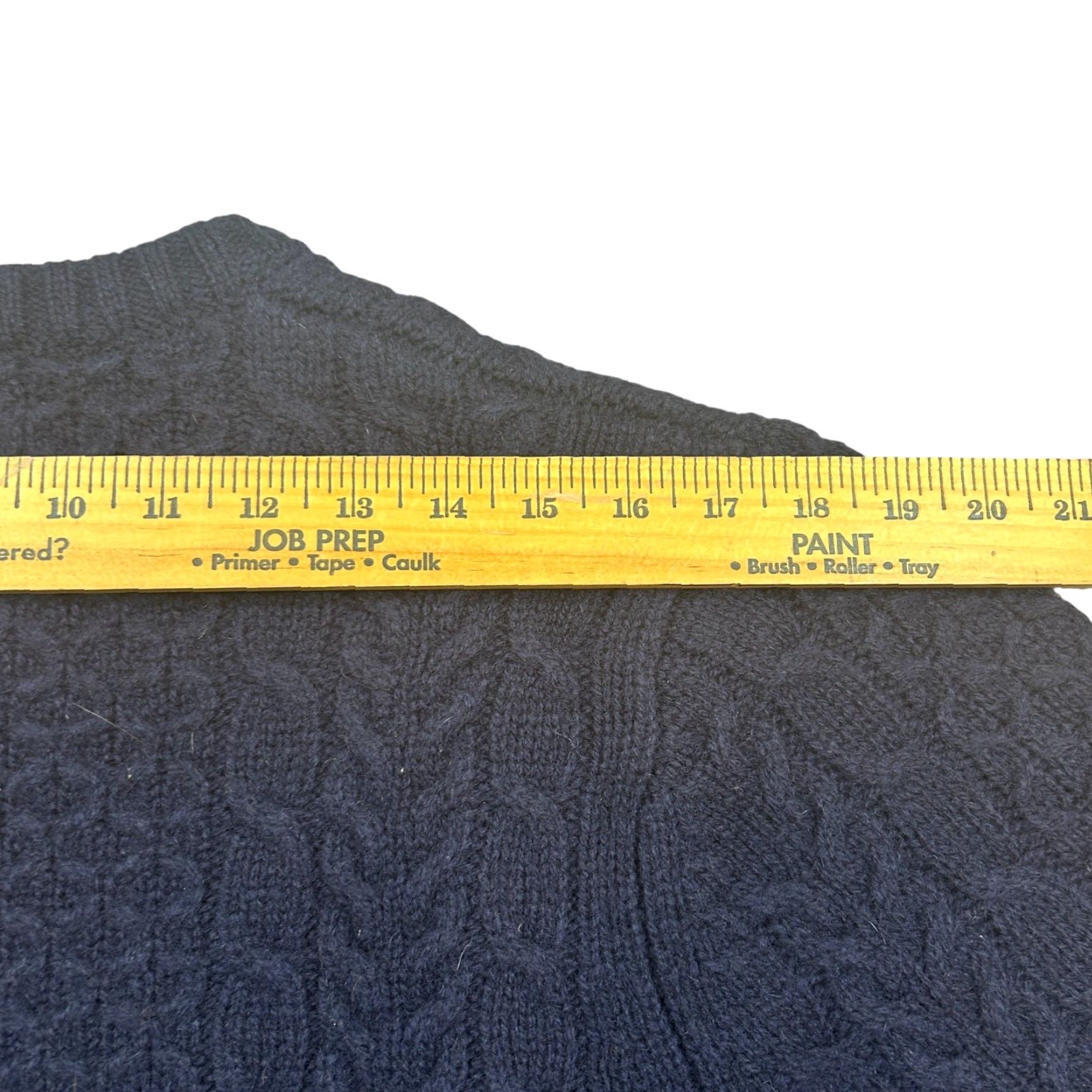 Vintage Duluth Sweater Mens LT Navy Cable-Knit Wool Long Sleeve Crew Neck Pullover Big & Tall Fall Winter Vintage No Size US L / EU 52-54 / 3 - 8 Thumbnail