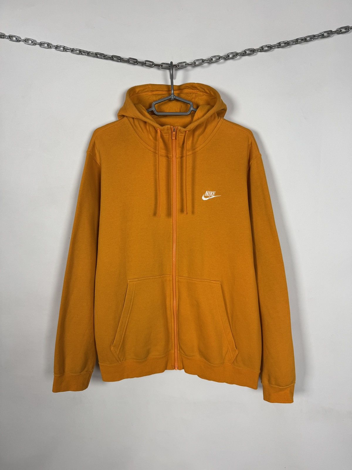 Nike Men’s Nike Sportswear Fleece Full Zip Hoodie Orange Size XL Size US XL / EU 56 / 4 - 1 Thumbnail