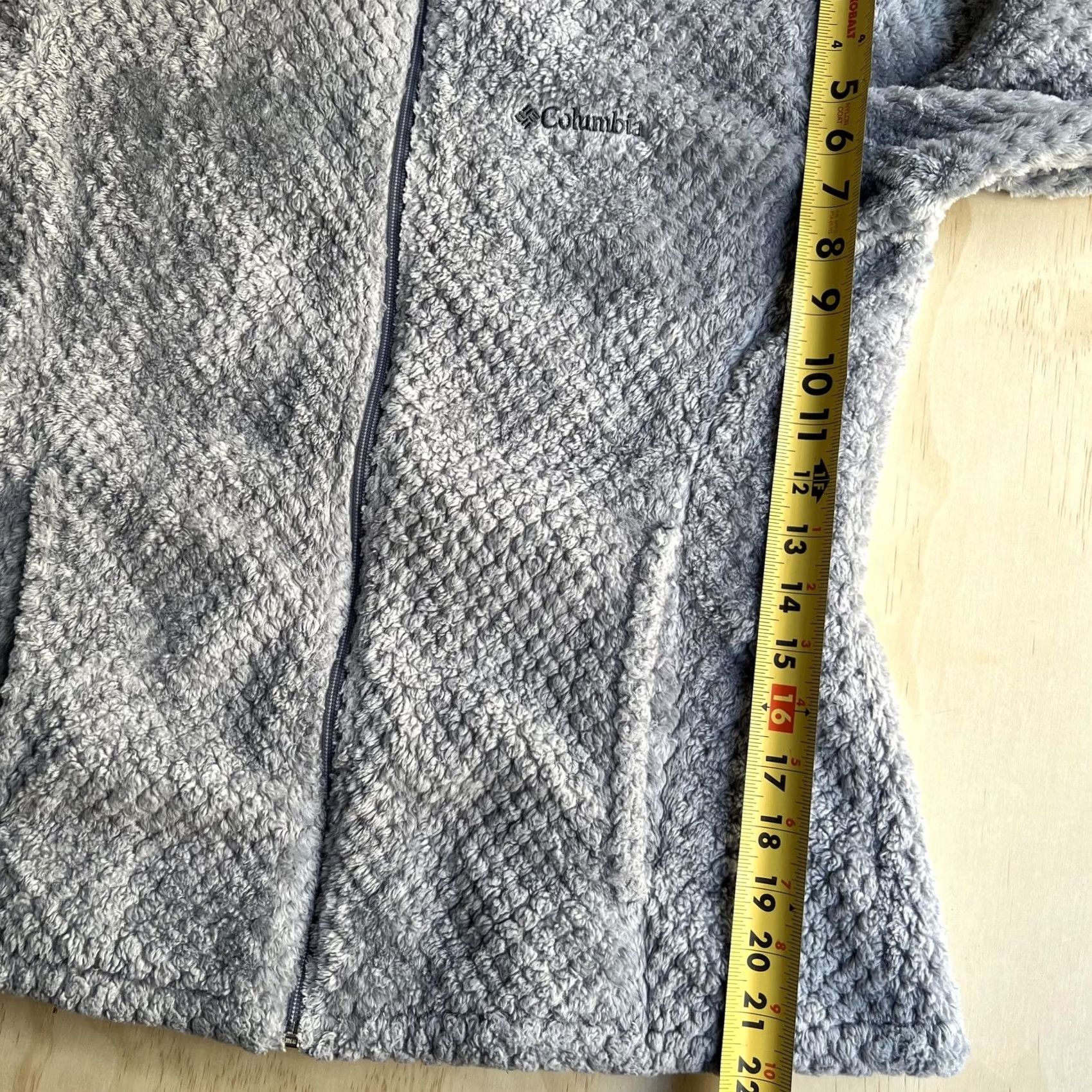 Vintage Columbia Womens Fleece Jacket Medium Gray Full Zip Outdoor Winter Fall Spring Casual Travel Pockets Zipper Logo Basic Jacket Womens Medium Gray Size M / US 6-8 / IT 42-44 - 7 Thumbnail