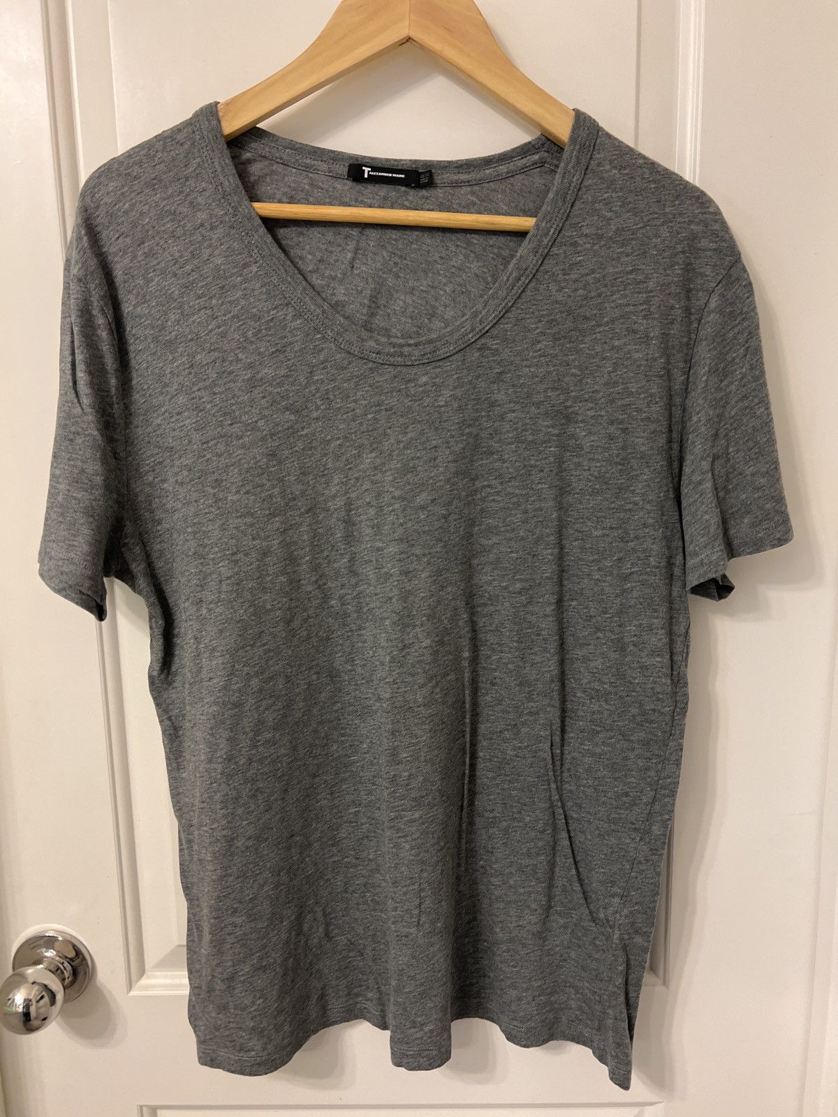 Alexander Wang × T by Alexander Wang T by Alexander Wang sz XS Cotton Low Neck Tee Size US XS / EU 42 / 0 - 1 Thumbnail
