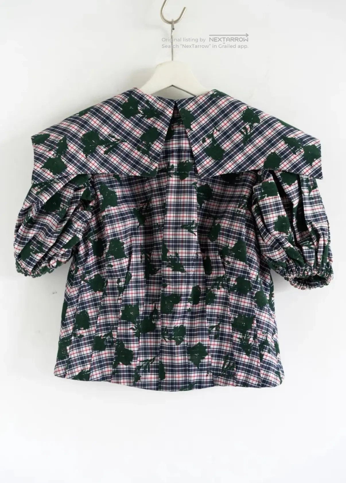 Chopova Lowena 20ss Floral Plaid Shirt Kkkk132608, Women's (Size M) — image 2 of 6