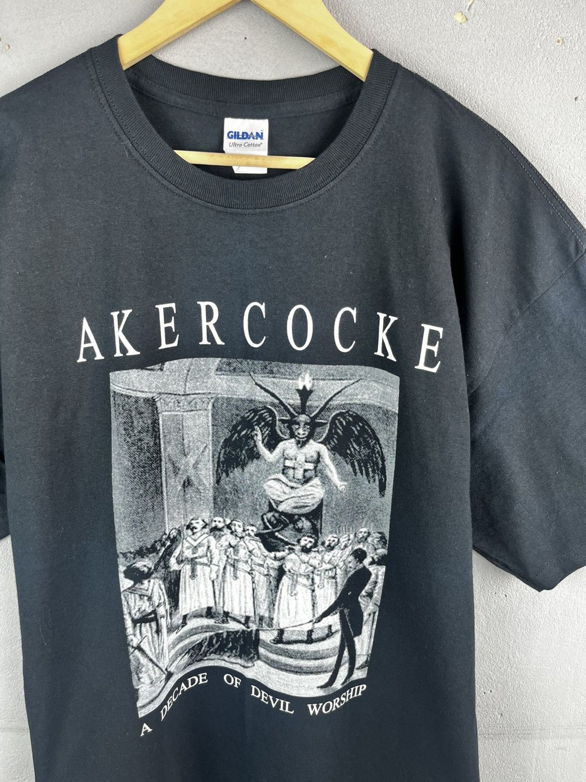 Band Tees Akercocke - A Decade of Devil Worship shirt size L Size US XL / EU 56 / 4 - 3 Thumbnail