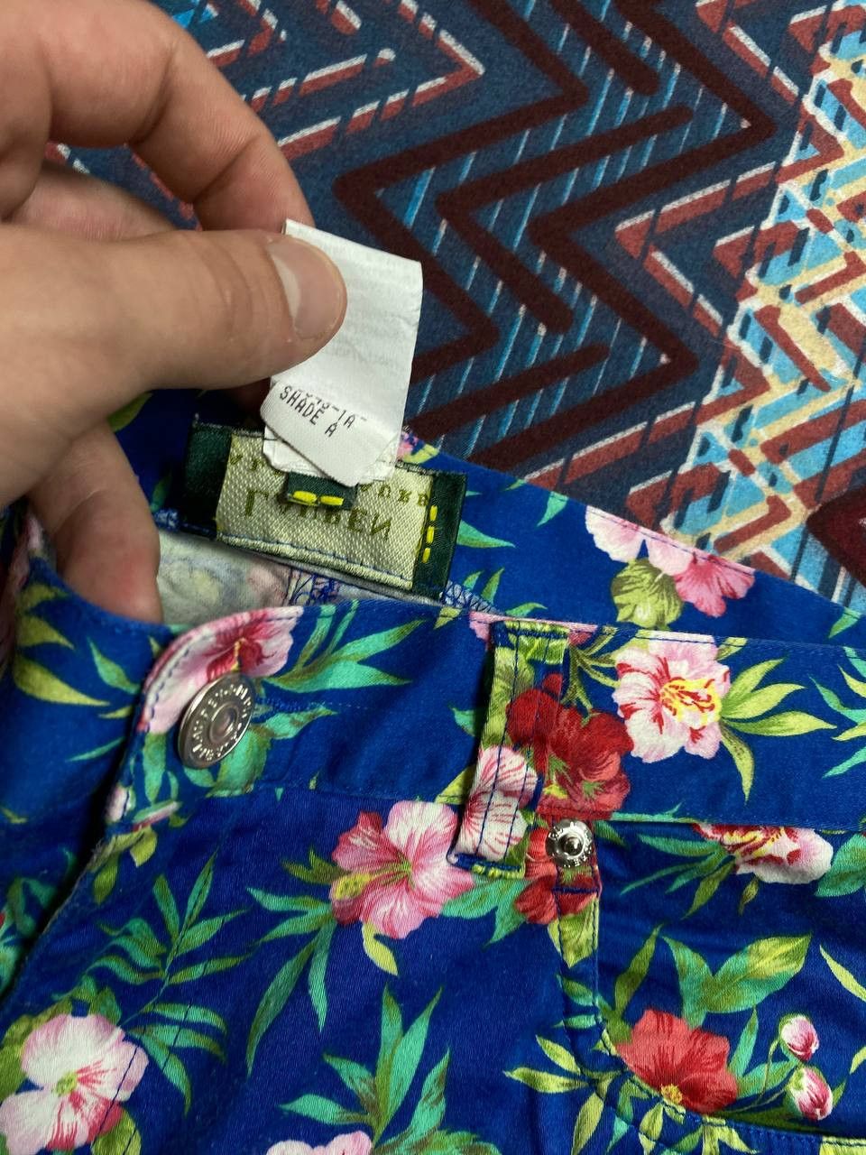 Lauren Ralph Lauren Vintage blue flowers print Pants Y2K Lauren Ralph Lauren Size 30" / US 8 / IT 44 - 3 Thumbnail