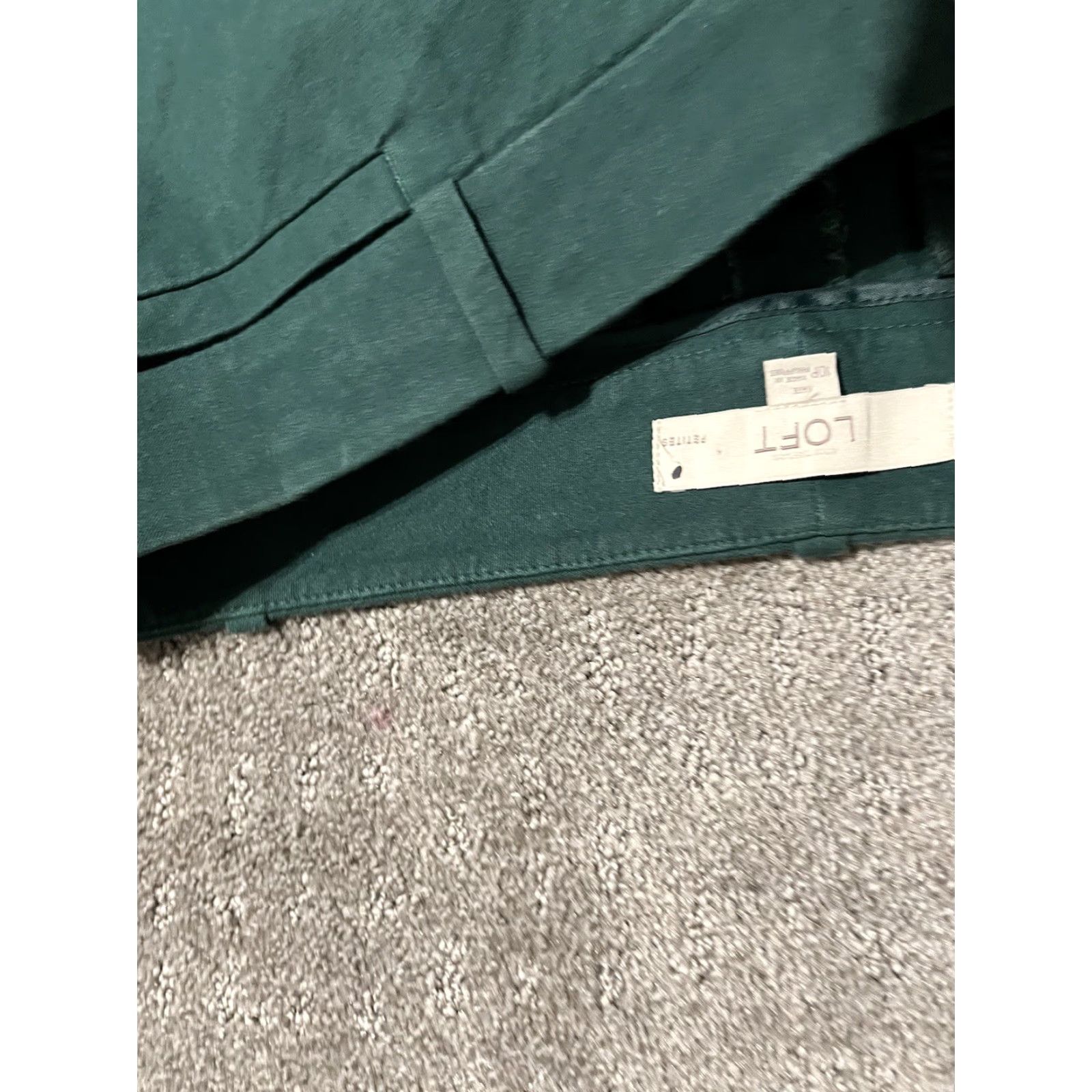 Ann Taylor Ann Taylor Loft Women's Dress Pants Julie Skinny Pants 10P Petite Green Casual Career City Modern 28 in Inseam Size 32" / US 10 / IT 46 - 5 Thumbnail