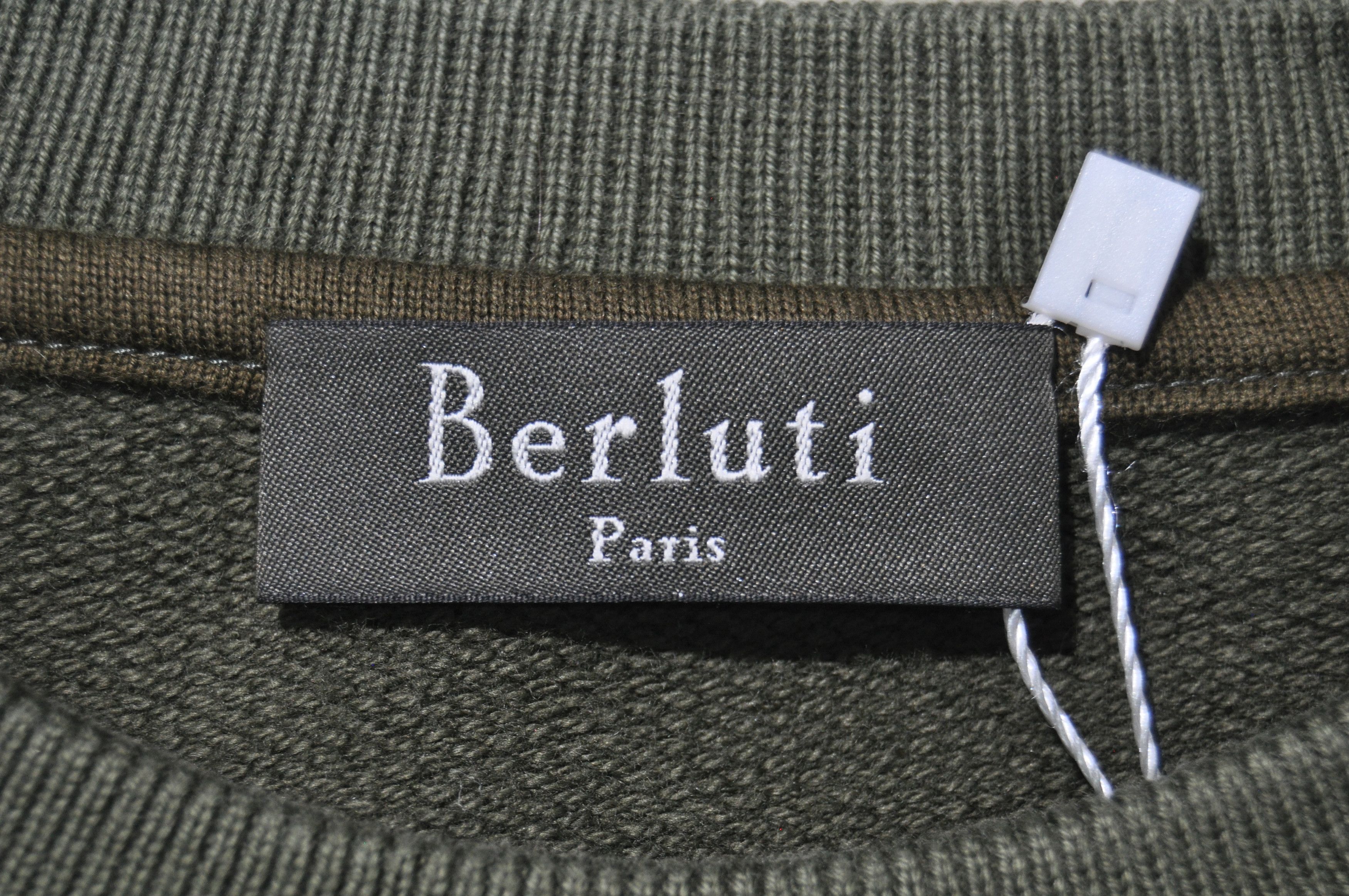 Berluti Berluti - Leather-Logo Sweater Size US M / EU 48-50 / 2 - 9 Thumbnail