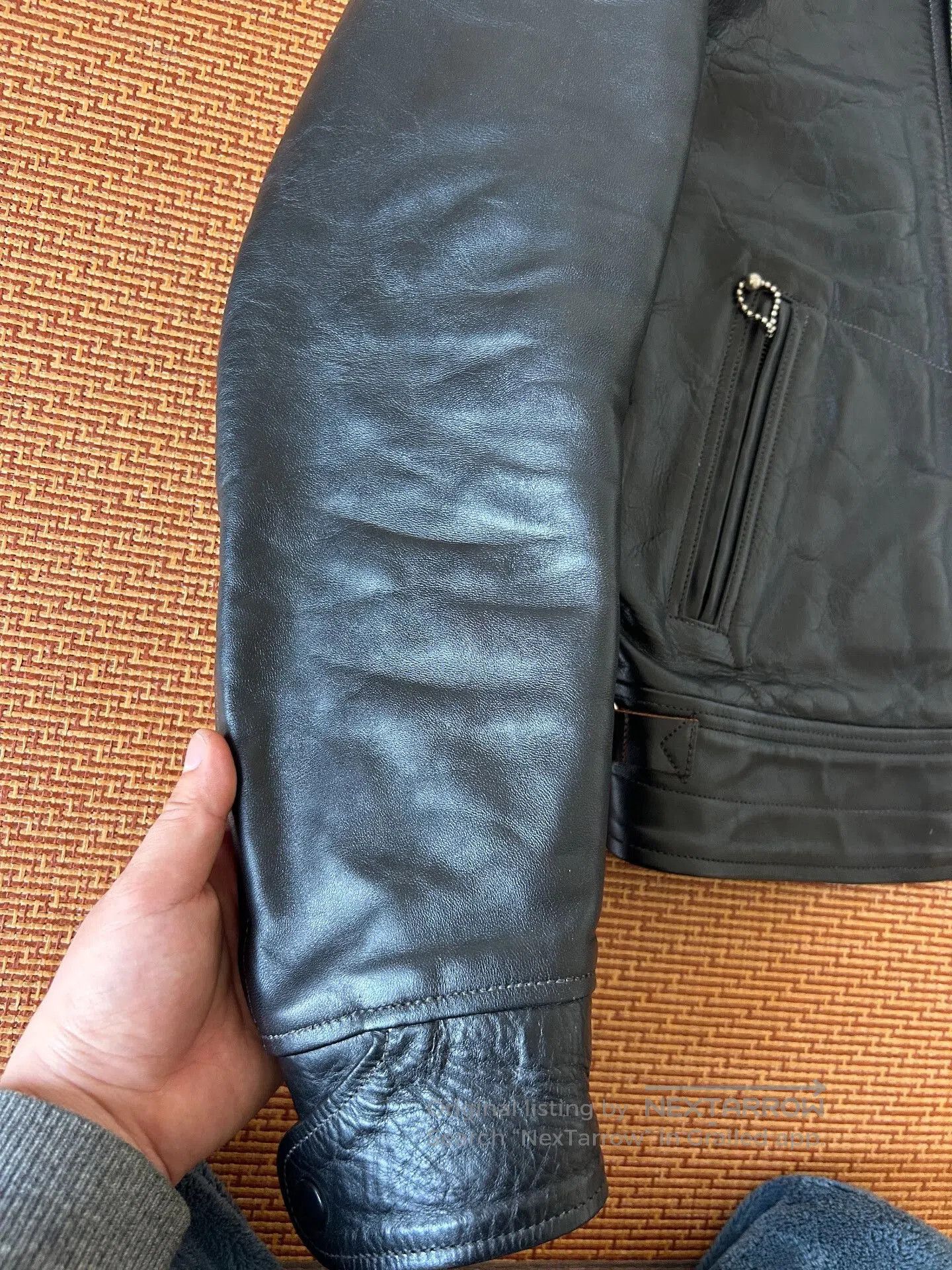 Freewheelers high-quality black leather jacket by freewheelers. Size US M / EU 48-50 / 2 - 7 Thumbnail