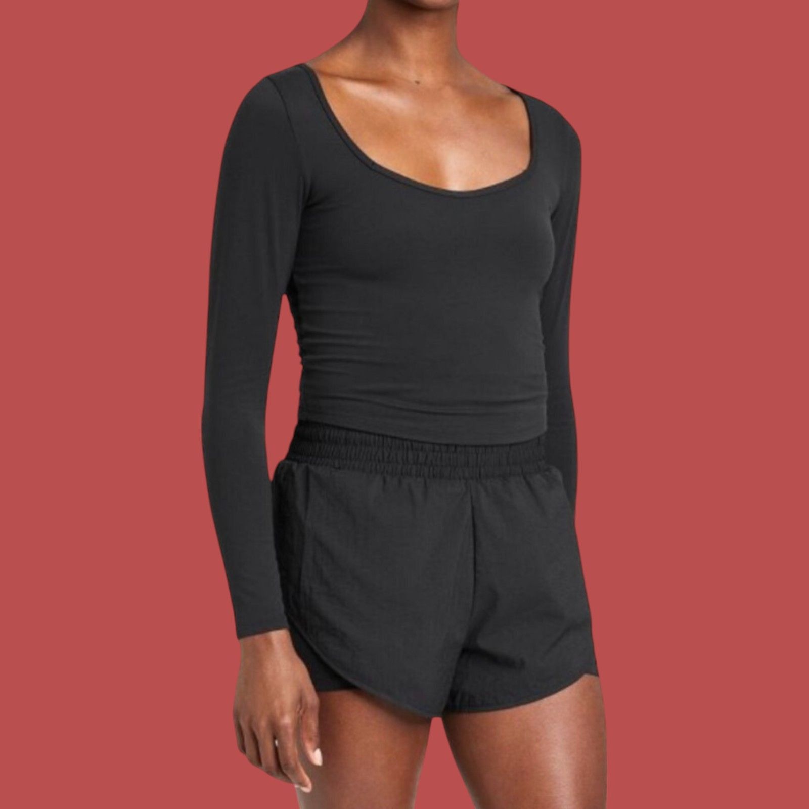 Other All In Motion - Women's Everyday Soft Long Sleeve Top - Blac Size XL / US 12-14 / IT 48-50 - 1 Thumbnail