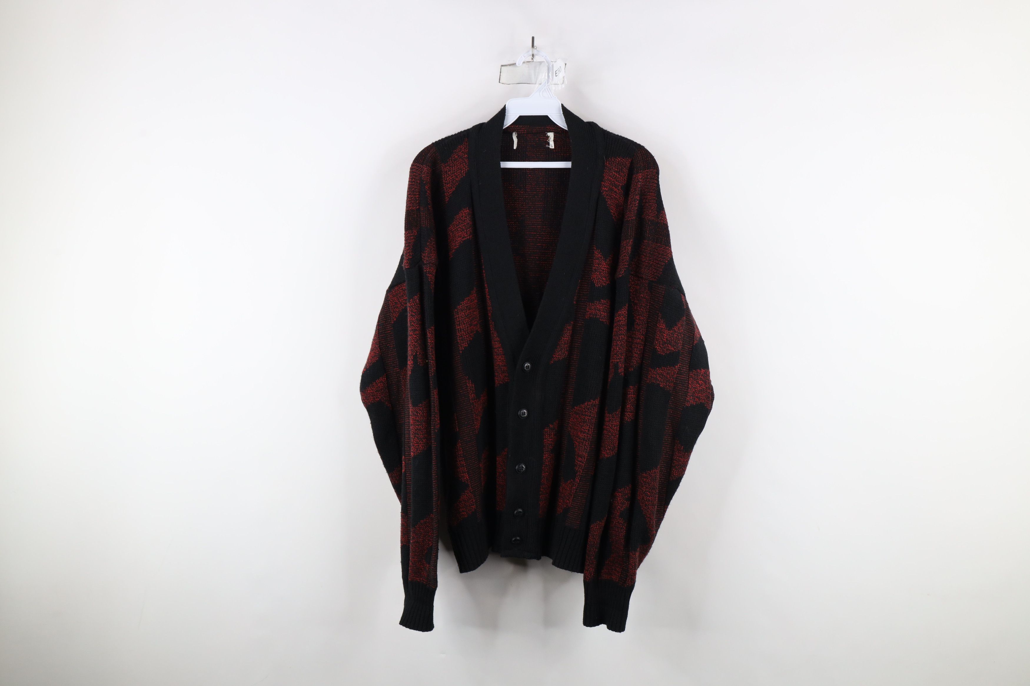 Vintage Vintage 90s Streetwear Striped Ribbed Knit Cardigan Sweater Size US XL / EU 56 / 4 - 1 Thumbnail