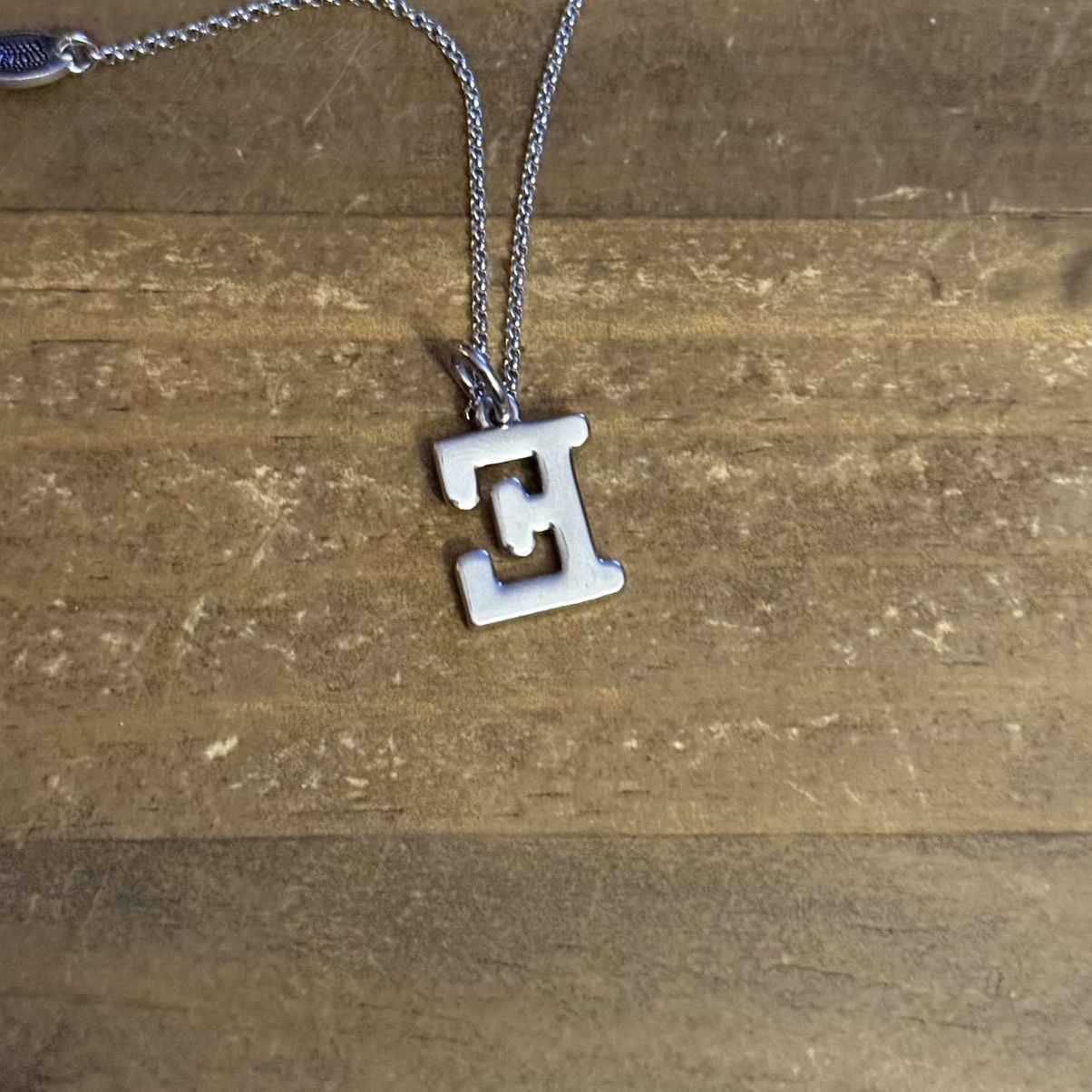 Juicy Couture Juicy Couture silver tone initial letter E pendant necklace Size ONE SIZE - 7 Thumbnail