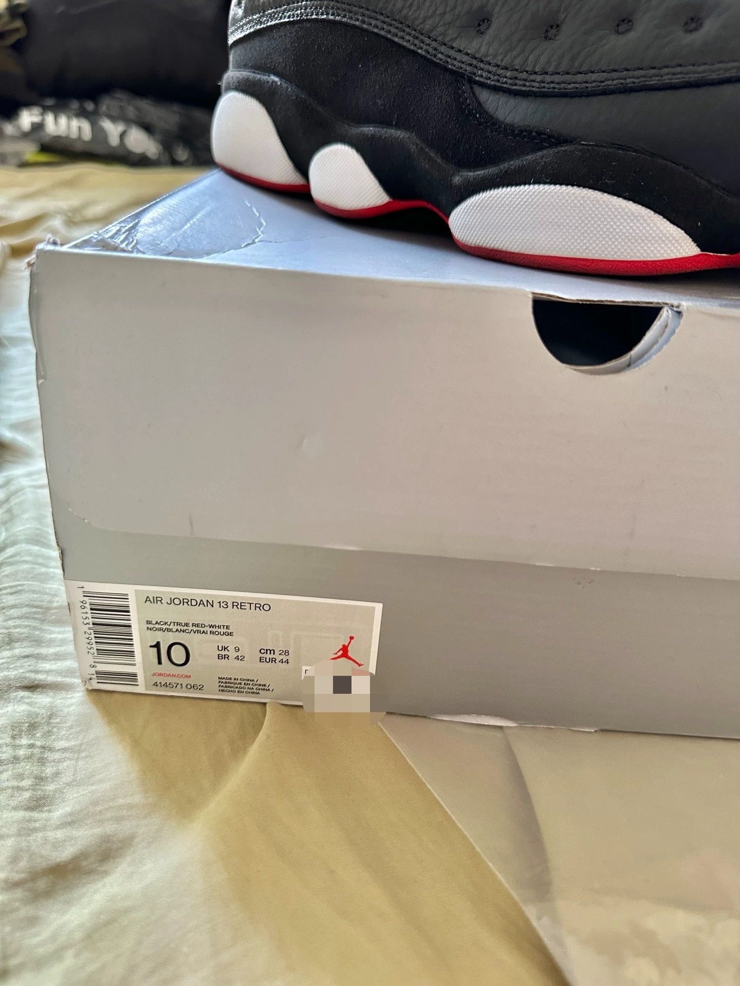 Nike Air Jordan 13 'Playoffs' 2023 Black Basketball Shoe Size US 10 / EU 43 - 9 Thumbnail