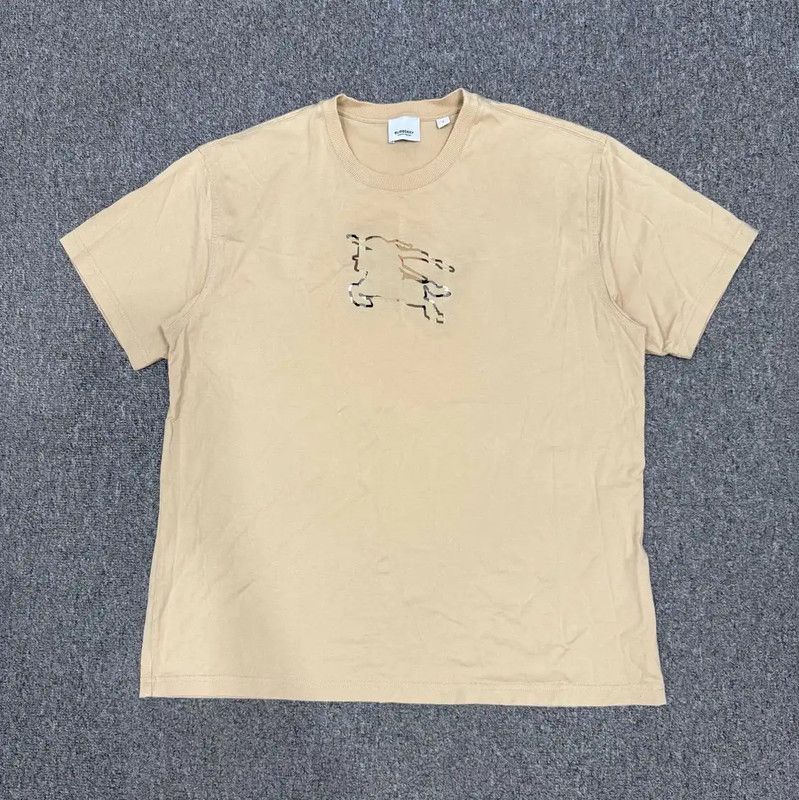 Burberry Khaki Cotton Men's T-Shirt