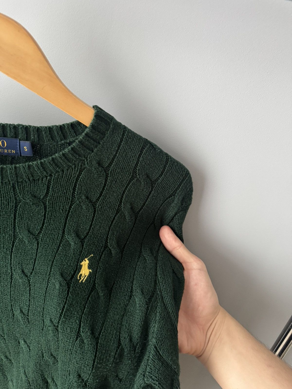 Polo Ralph Lauren Polo Ralph Lauren Vintage Cable Knit Sweater Green Size S Size US S / EU 44-46 / 1 - 4 Thumbnail