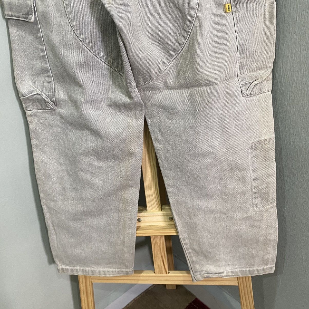 Vans VINTAGE RARE VANS Baggy Cargo Jeans - Washed Grey Denim Size US 29 - 13 Thumbnail