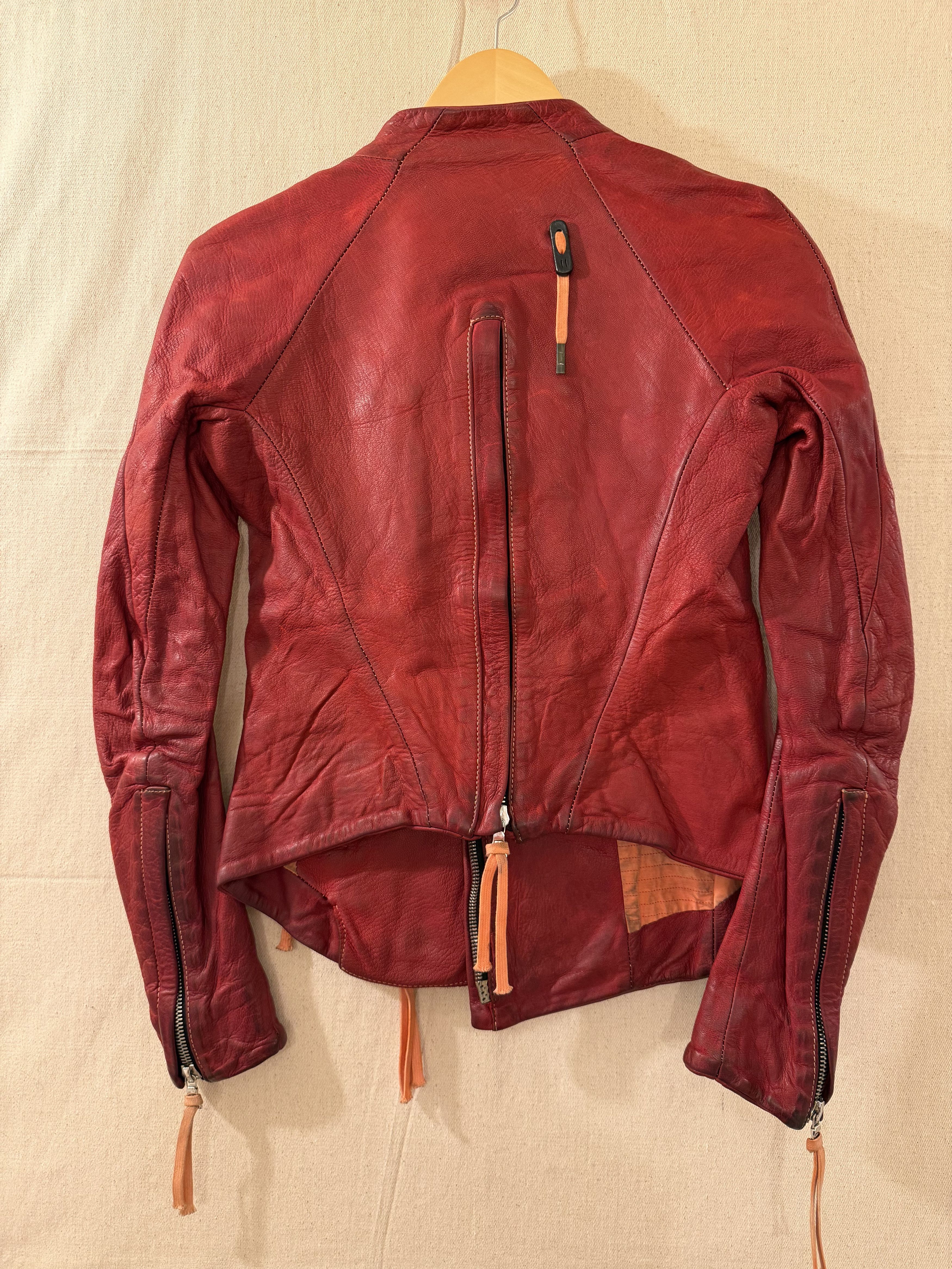 Boris Bidjan Saberi WJ2 Horse Leather Object Dyed Leather Jacket XS Size XS / US 0-2 / IT 36-38 - 4 Thumbnail