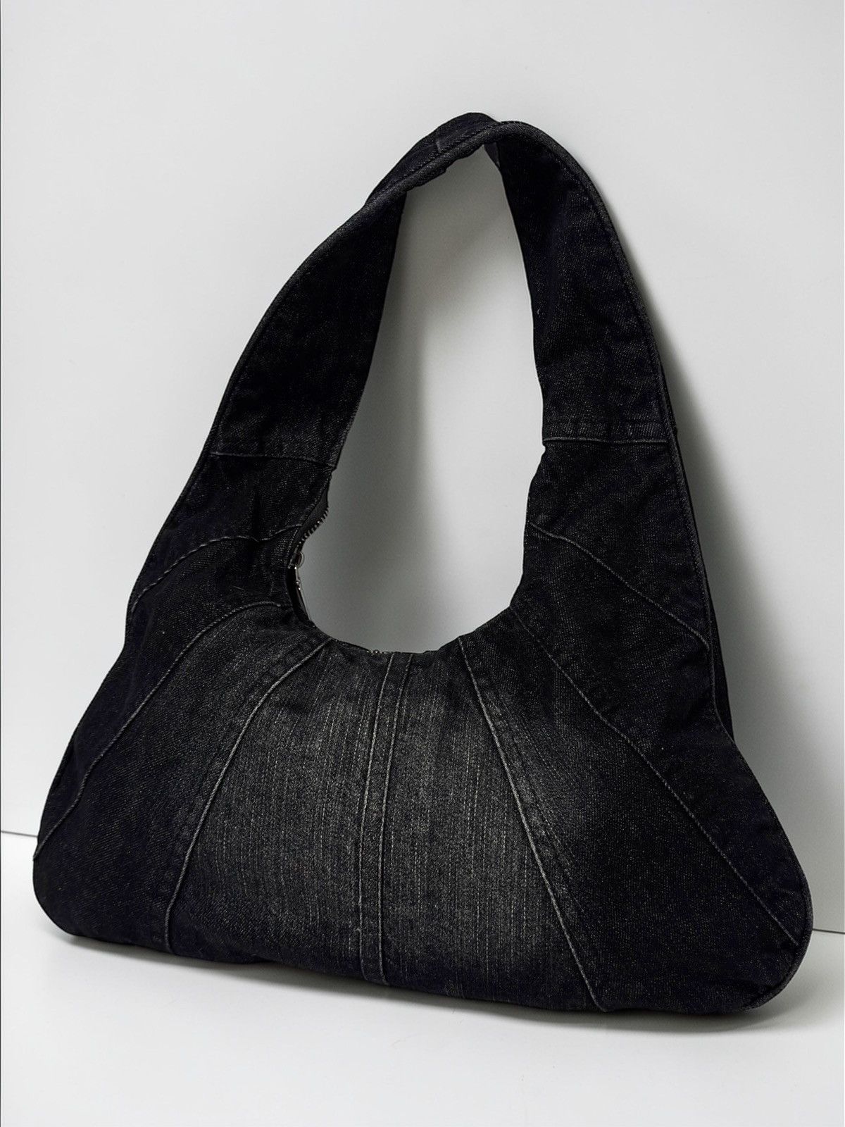 Vintage Vintage avant garde black denim bag if6was9 lgb drip 00s sk8 Size ONE SIZE - 1 Thumbnail