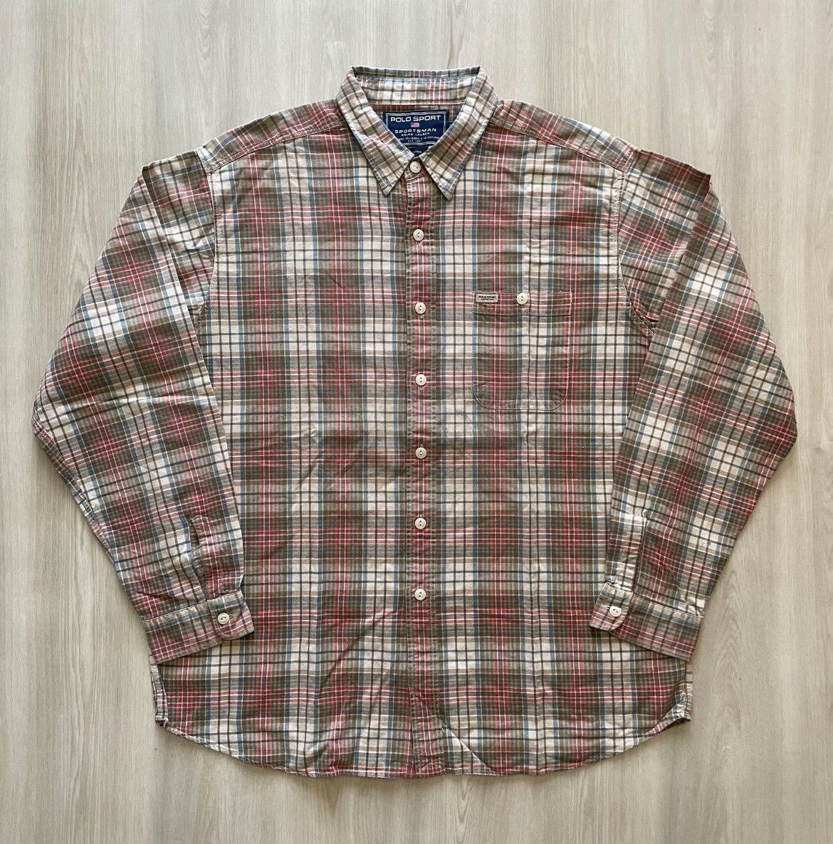 Polo Ralph Lauren Vintage Polo Sport Sportsman Outdoors Button Up Sz M Size US M / EU 48-50 / 2 - 2 Thumbnail