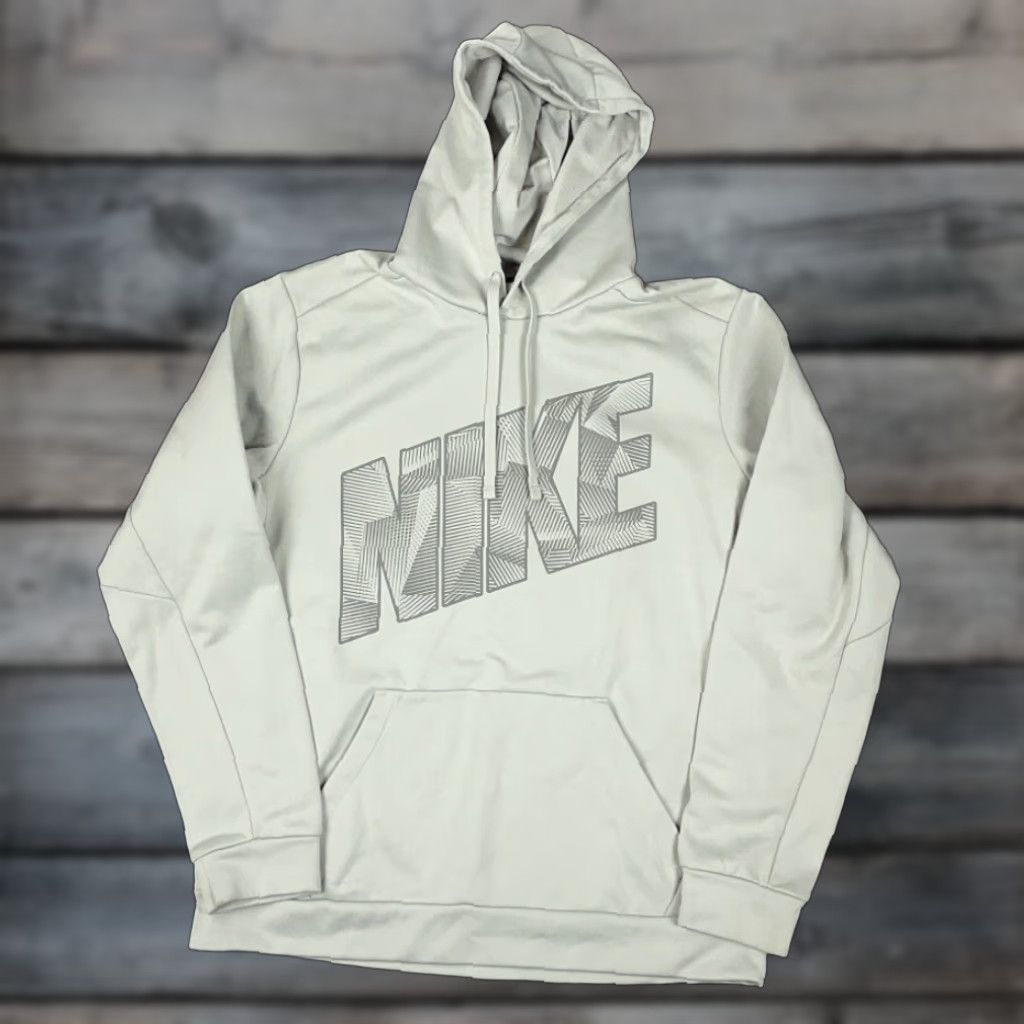 Nike Nike Hoodies Pullover Mens M Gray Therma-Fit Big Block Logo Print Sleeve Long Sleeve Crew Neck Graphic Print Sweatshirt Modern Sports Size US M / EU 48-50 / 2 - 1 Thumbnail